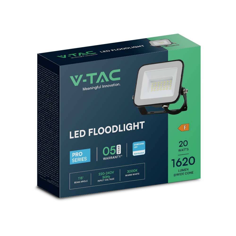 V-TAC VT-44020 10015 LED-es fényszóró EEK: F (A - G) 20 W Fényszín (fényforrás): Semleges fehér-4