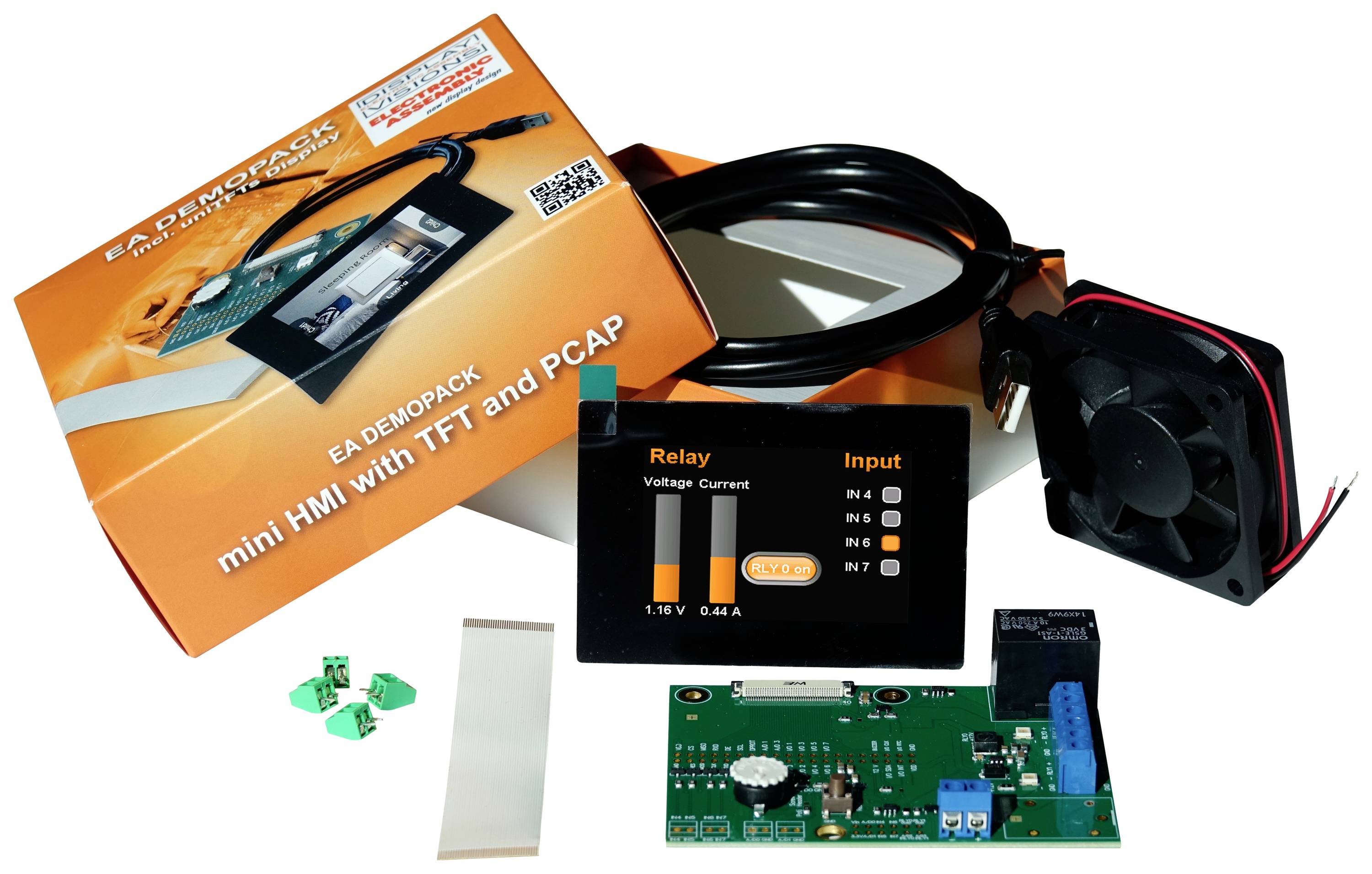 Display Elektronik Kijelző fejlesztői eszköz DEMOPACK relé vezérléshez