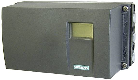 Egy szürke Siemens-ház téglalap alakú kijelzőnyílással a jobb oldalán.