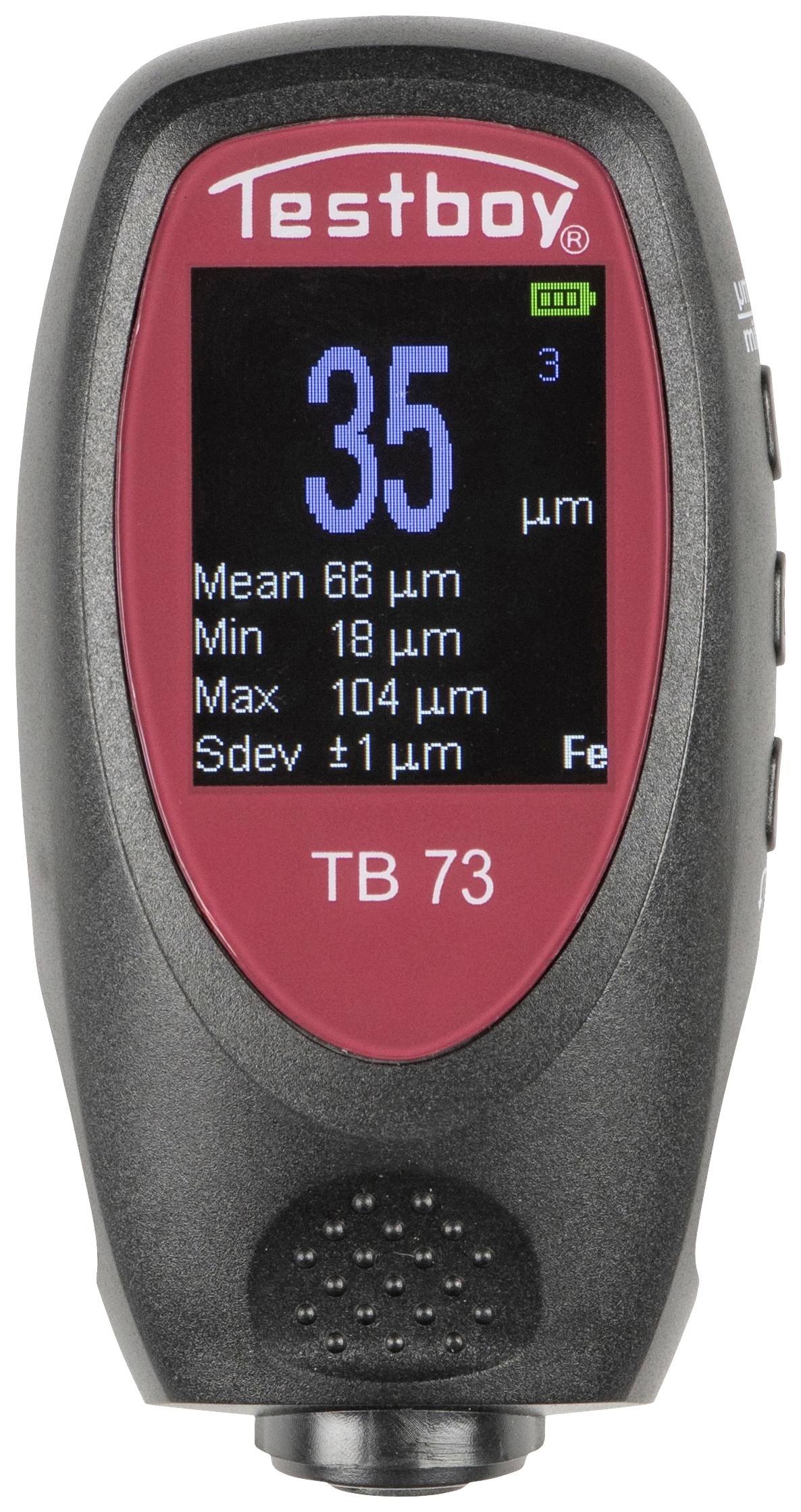 Testboy TB 73 Rétegvastagság mérő 0 - 2000 µm