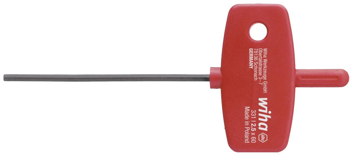 Wiha Hatlap kulcs Kulcsszélesség: 3.0 mm Penge hossz: 60 mm Méret, hossz: 95 mm