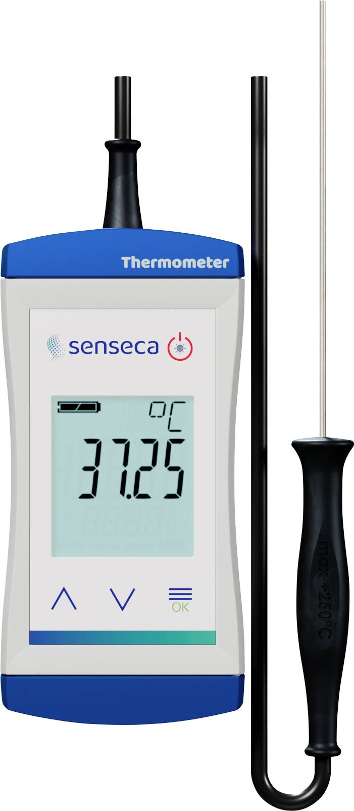 Senseca ECO 121-3 Riasztó hőmérő -70 - +250 °C Érzékelő típus Pt1000