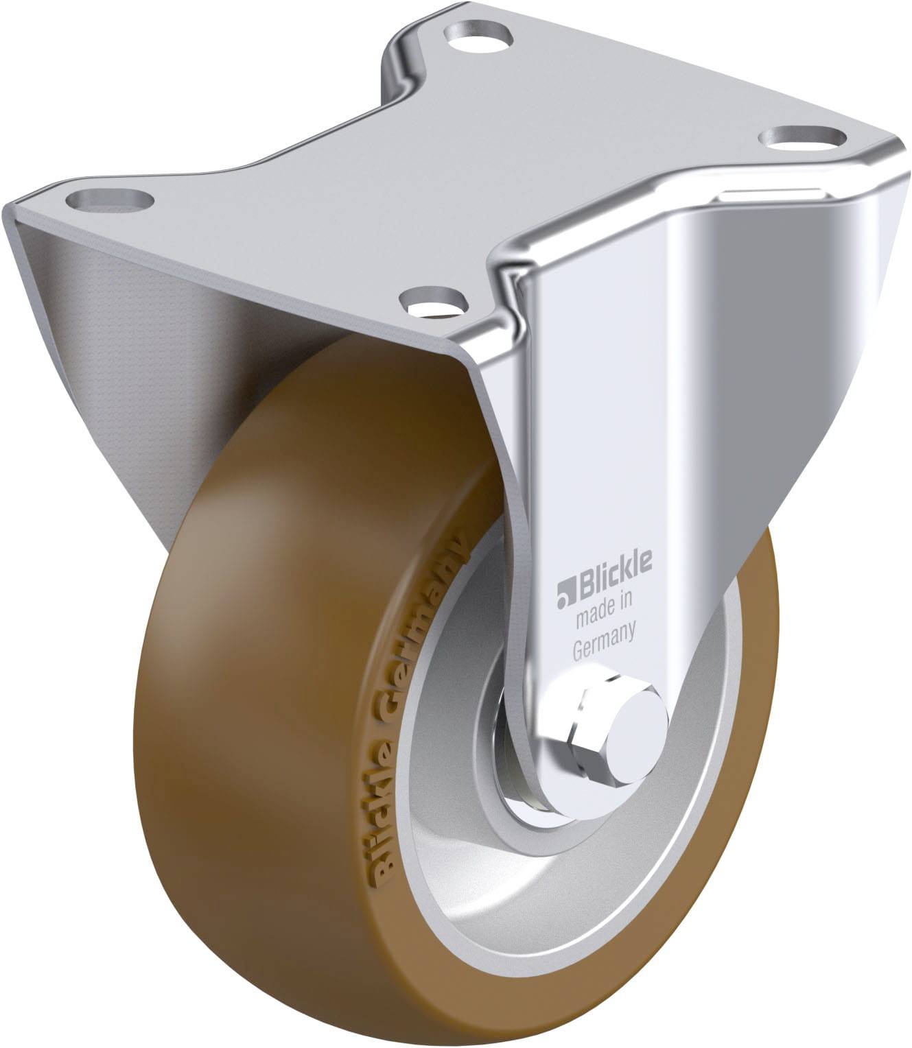 Blickle 917947 B-ALB 101K Acéllemez rögzített görgő KerékØ: 100 mm Teherbírás (max.): 250 kg 1 db