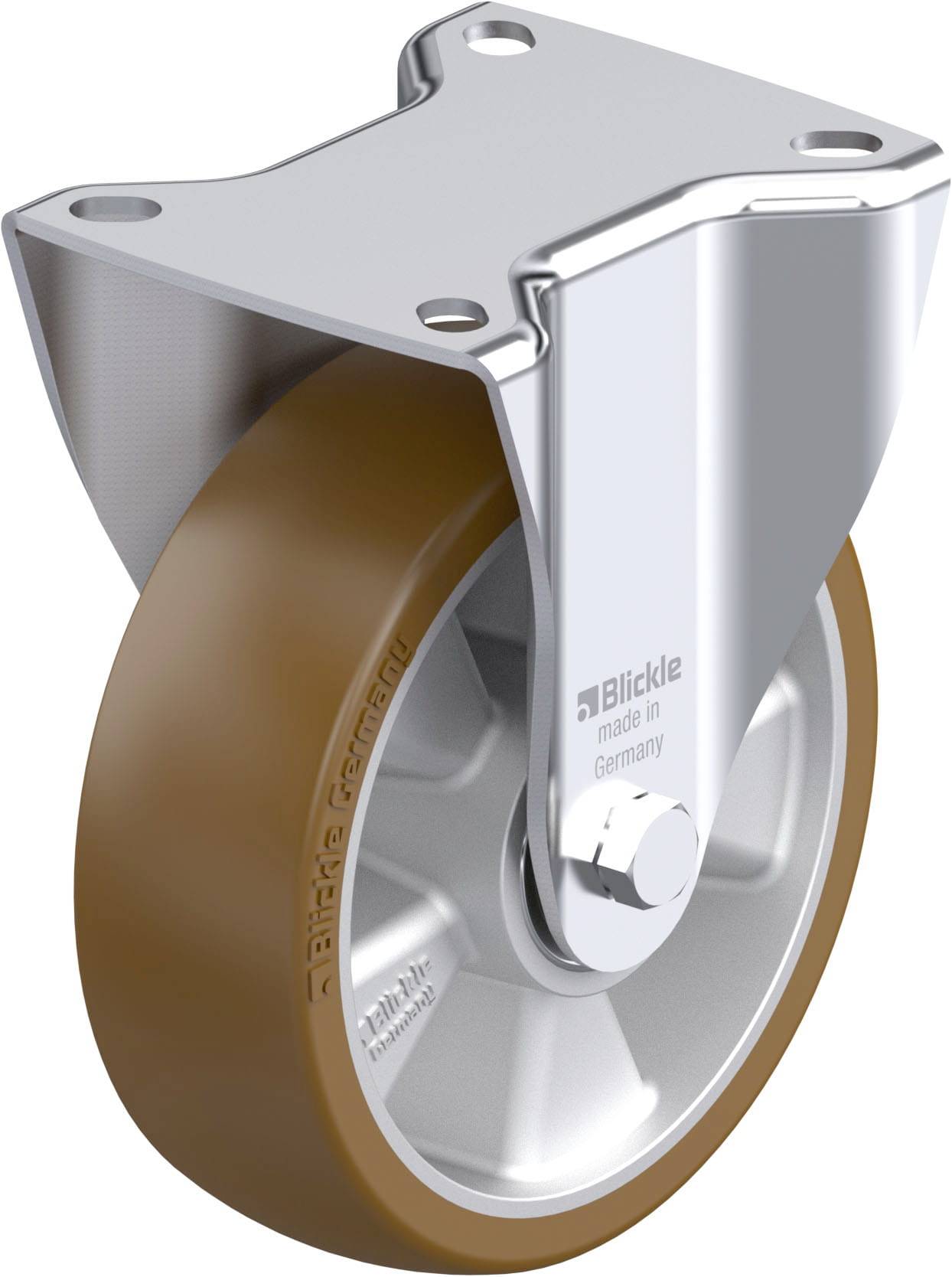 Blickle 915942 B-ALB 125K Acéllemez rögzített görgő KerékØ: 125 mm Teherbírás (max.): 250 kg 1 db