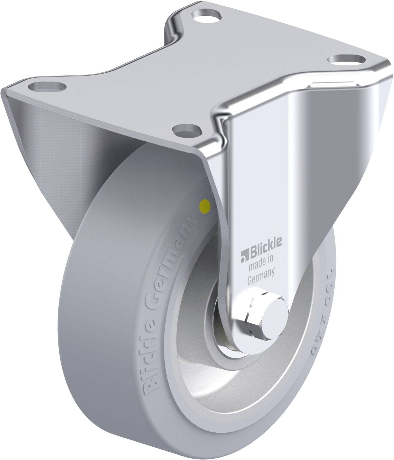 Blickle 916357 B-ALEV 100K-SG-AS Acéllemez rögzített görgő KerékØ: 100 mm Teherbírás (max.): 200 kg 1 db