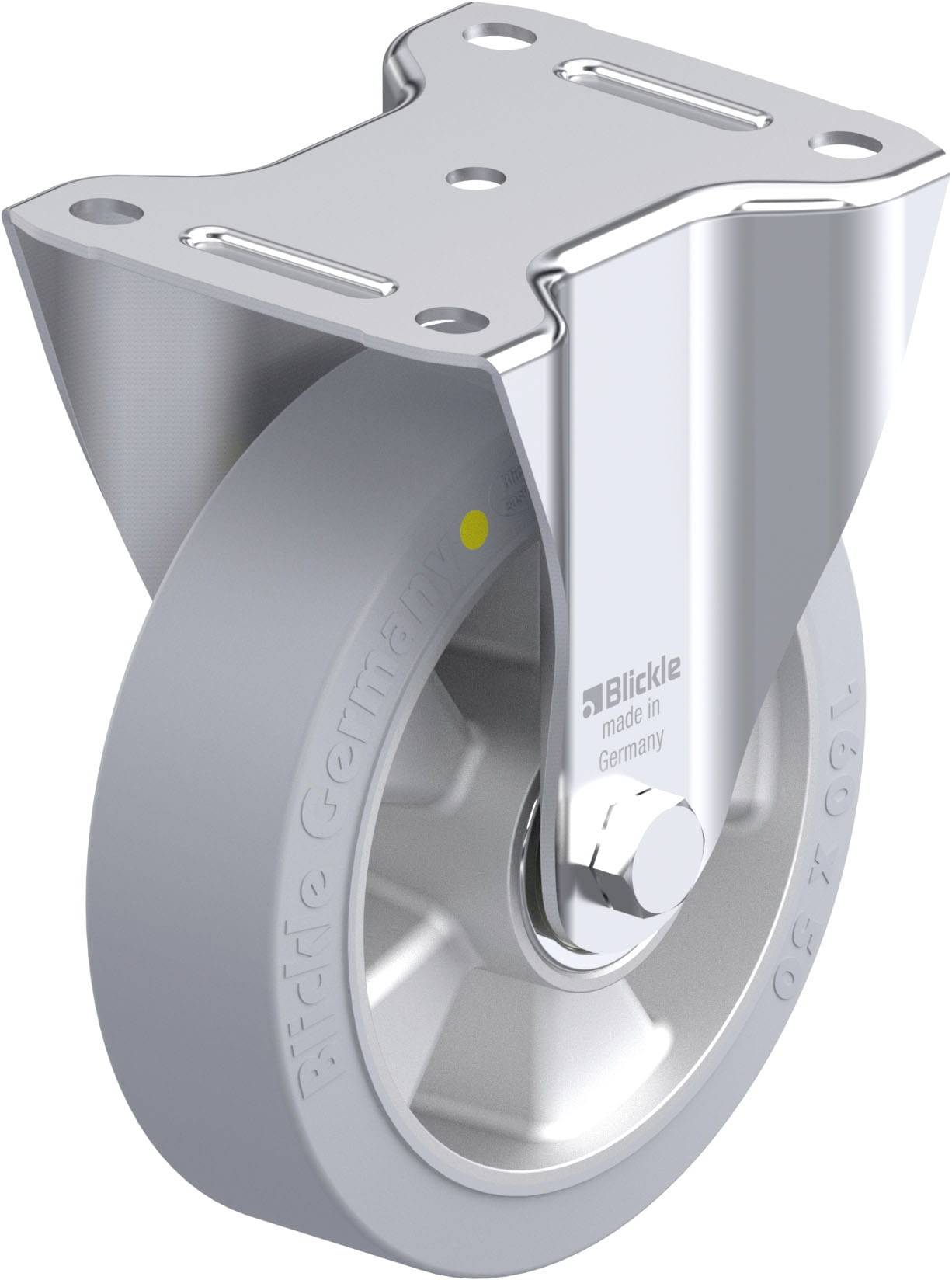Blickle 917915 B-ALEV 160K-SG-AS Acéllemez rögzített görgő KerékØ: 160 mm Teherbírás (max.): 350 kg 1 db