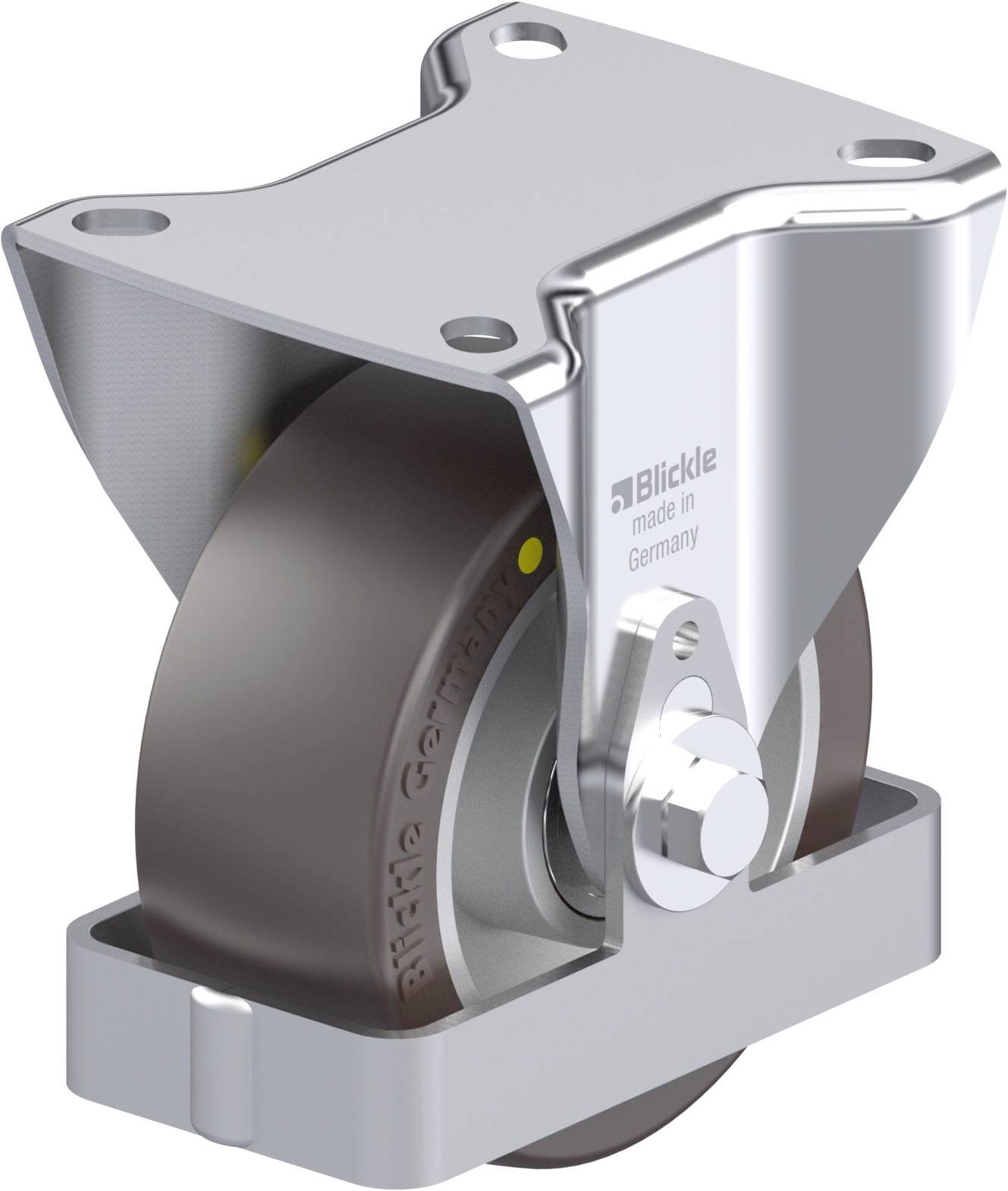 Blickle 939141 B-ALST 100K-AS-FS Acéllemez rögzített görgő KerékØ: 100 mm Teherbírás (max.): 250 kg 1 db