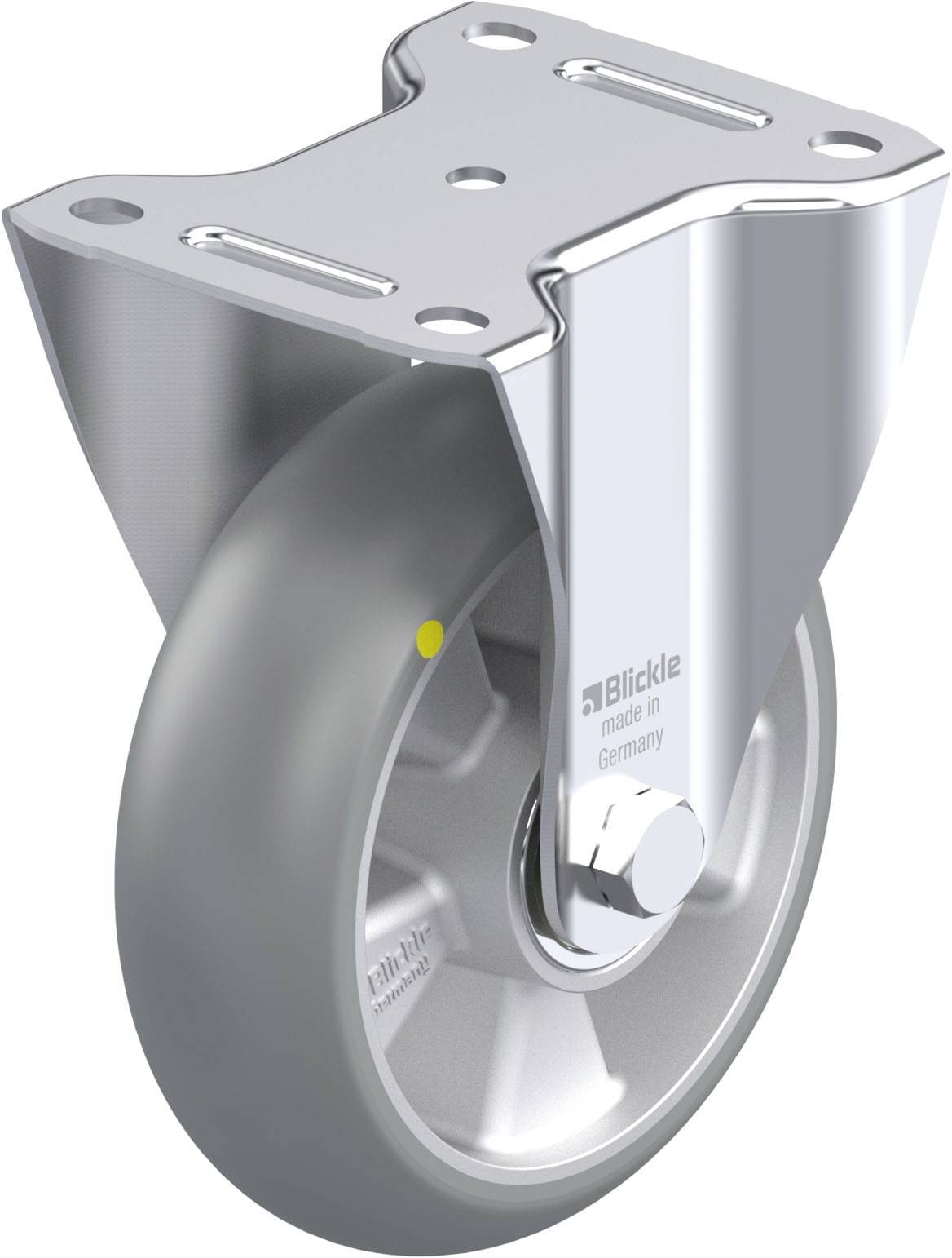 Blickle 925257 B-ALTH 160K-AS-CO Acéllemez rögzített görgő KerékØ: 160 mm Teherbírás (max.): 400 kg 1 db