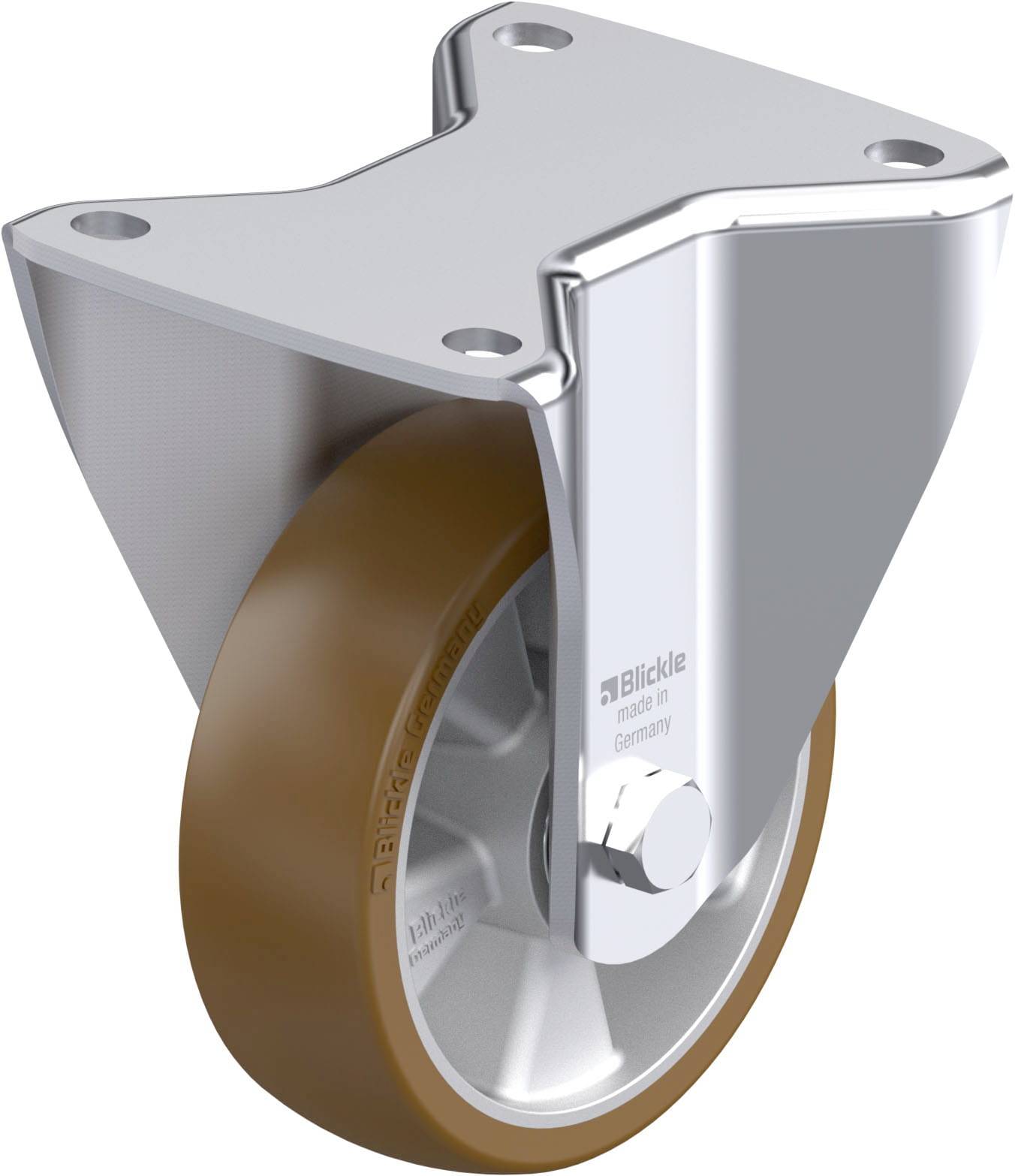 Blickle 917973 BH-ALB 125K-3 Acéllemez rögzített görgő KerékØ: 125 mm Teherbírás (max.): 550 kg 1 db