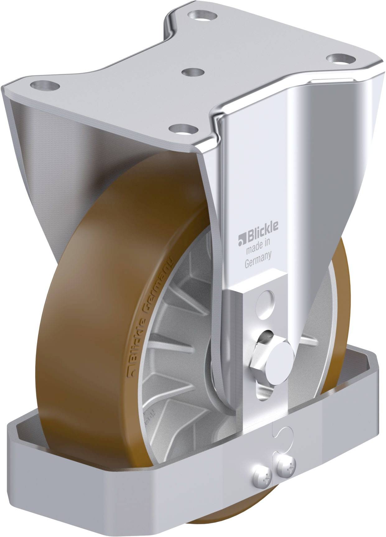 Blickle 941826 BH-ALB 162K-FS Acéllemez rögzített görgő KerékØ: 160 mm Teherbírás (max.): 900 kg 1 db