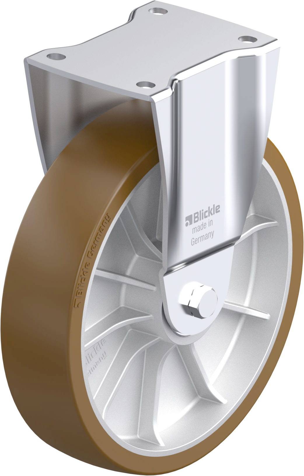 Blickle 941829 BH-ALB 252K Acéllemez rögzített görgő KerékØ: 250 mm Teherbírás (max.): 900 kg 1 db