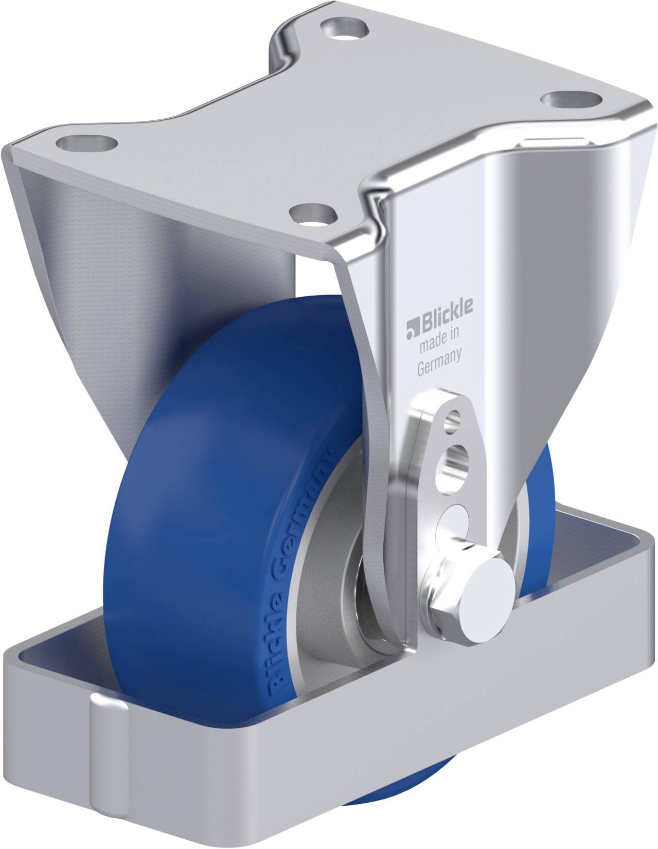 Blickle 939278 BH-ALBS 100K-1-FS Acéllemez rögzített görgő KerékØ: 100 mm Teherbírás (max.): 320 kg 1 db
