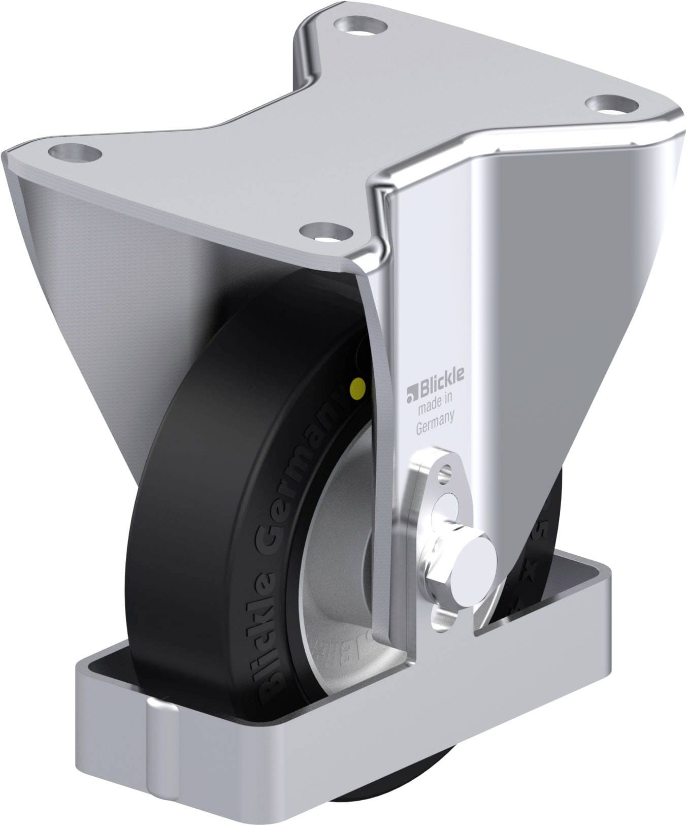 Blickle 938560 BH-ALEV 125K-3-EL-FS Acéllemez rögzített görgő KerékØ: 125 mm Teherbírás (max.): 250 kg 1 db