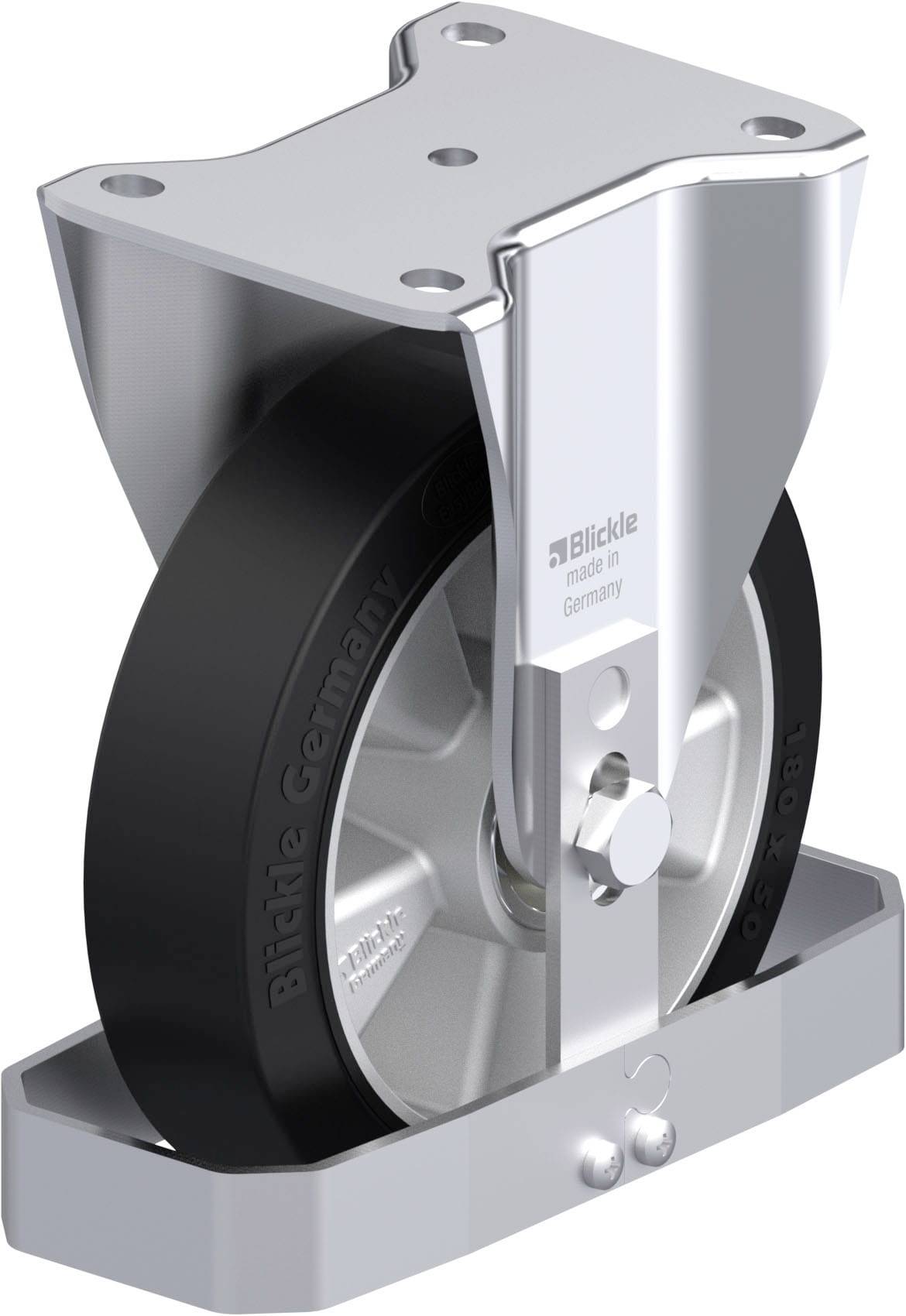 Blickle 938564 BH-ALEV 180K-FS Acéllemez rögzített görgő KerékØ: 180 mm Teherbírás (max.): 450 kg 1 db