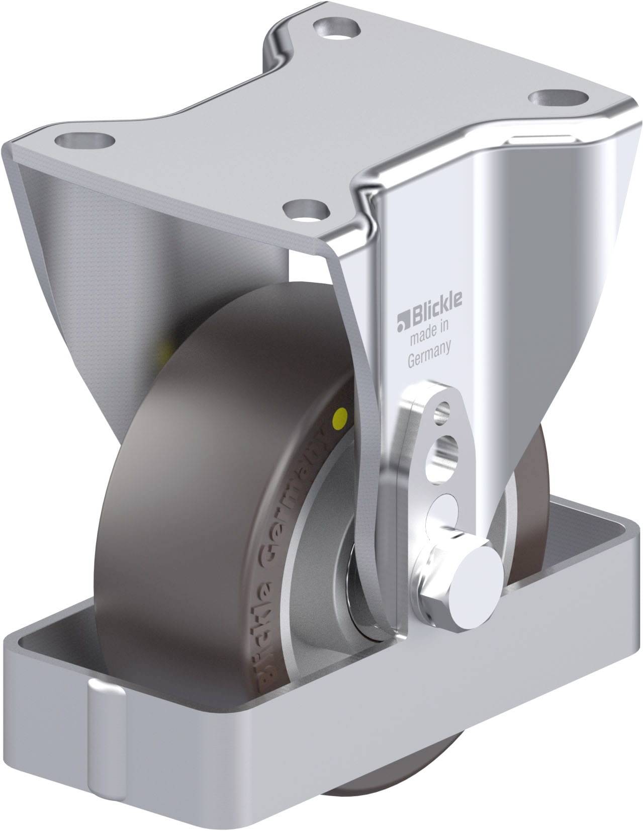 Blickle 939162 BH-ALST 100K-1-AS-FS Acéllemez rögzített görgő KerékØ: 100 mm Teherbírás (max.): 320 kg 1 db