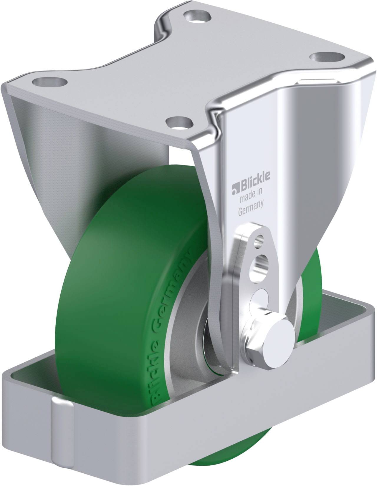 Blickle 939215 BH-ALST 100K-1-FS Acéllemez rögzített görgő KerékØ: 100 mm Teherbírás (max.): 320 kg 1 db