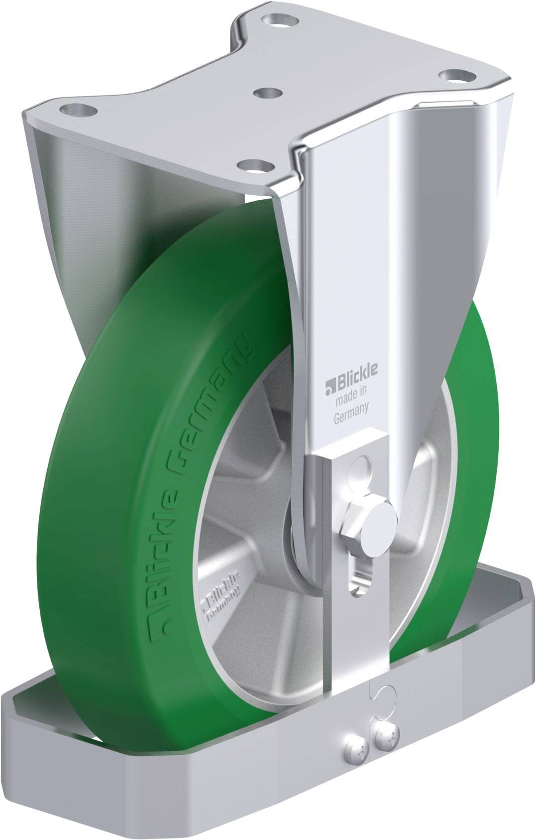 Blickle 756723 BH-ALST 200K-FS Acéllemez rögzített görgő KerékØ: 200 mm Teherbírás (max.): 750 kg 1 db