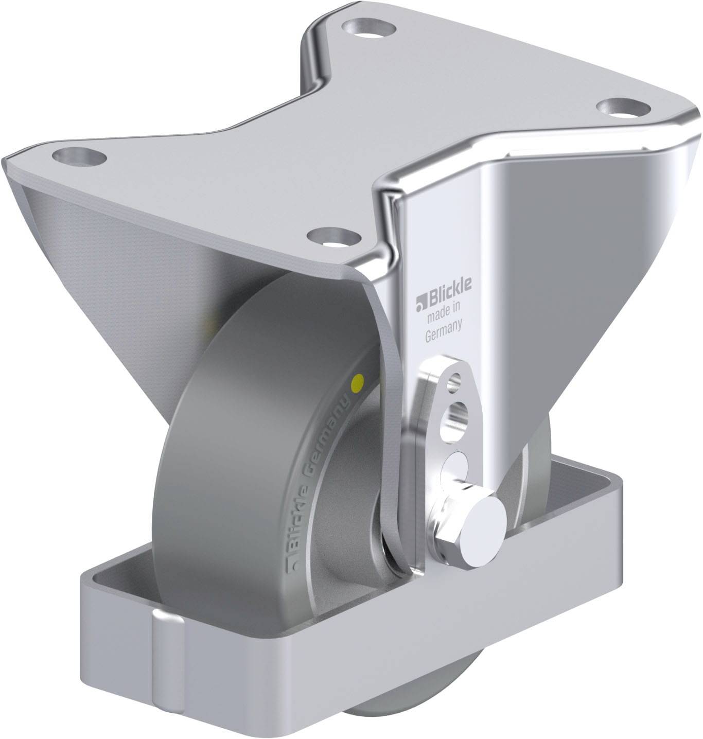 Blickle 939353 BH-ALTH 100K-3-AS-FS Acéllemez rögzített görgő KerékØ: 100 mm Teherbírás (max.): 350 kg 1 db