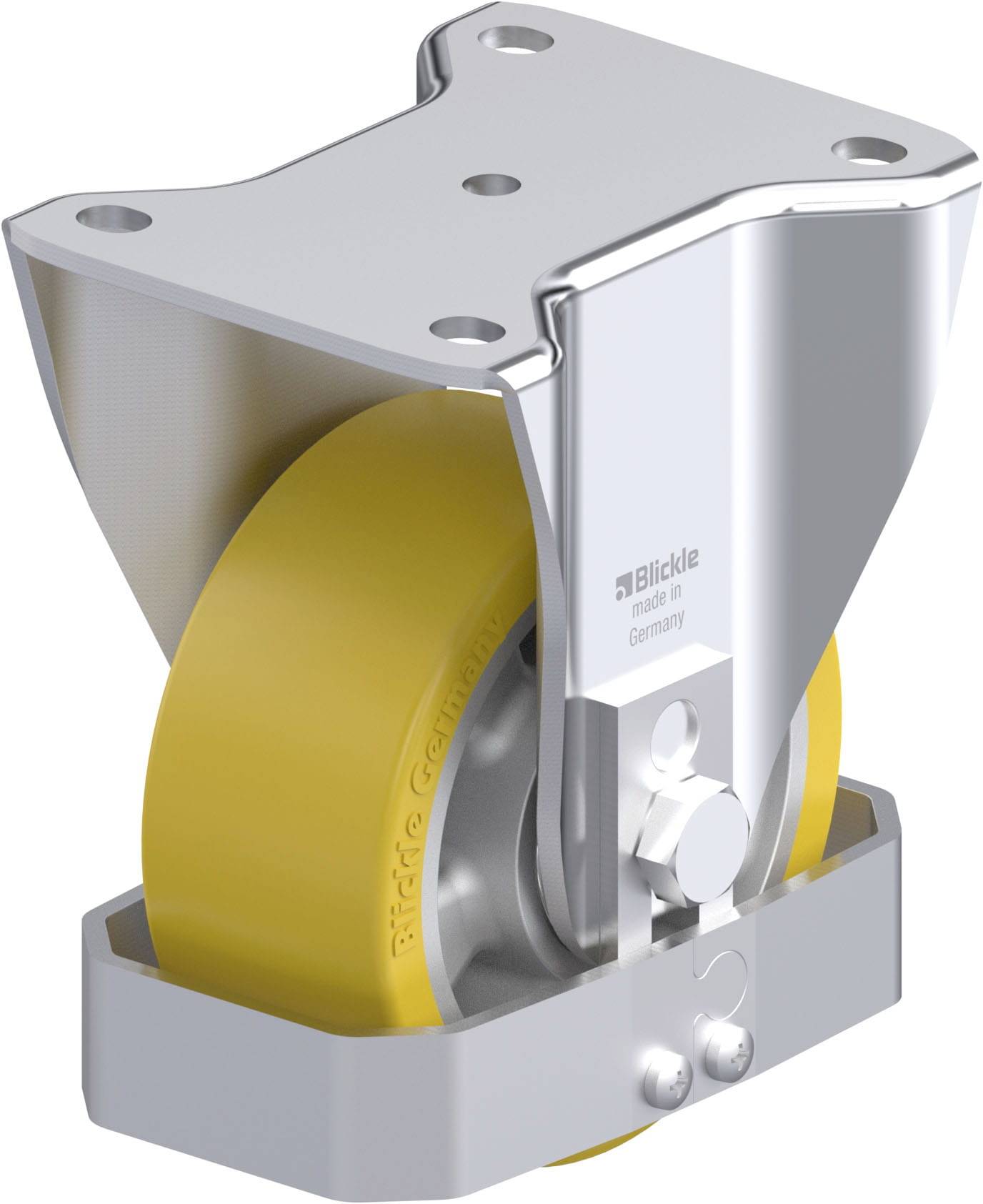 Blickle 742318 BH-ALTH 127K-FS Acéllemez rögzített görgő KerékØ: 125 mm Teherbírás (max.): 750 kg 1 db