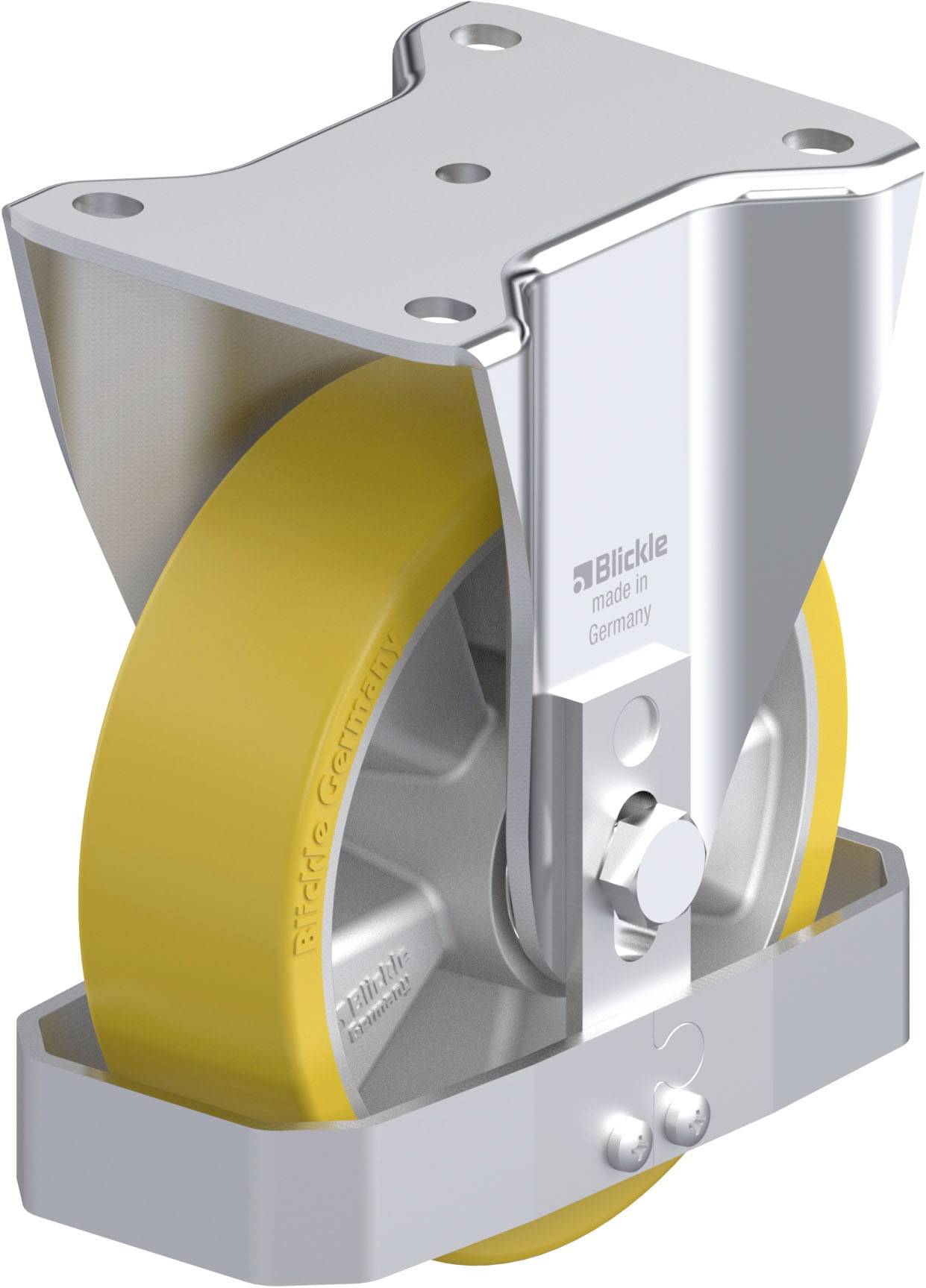 Blickle 741762 BH-ALTH 160K-FS Acéllemez rögzített görgő KerékØ: 160 mm Teherbírás (max.): 750 kg 1 db