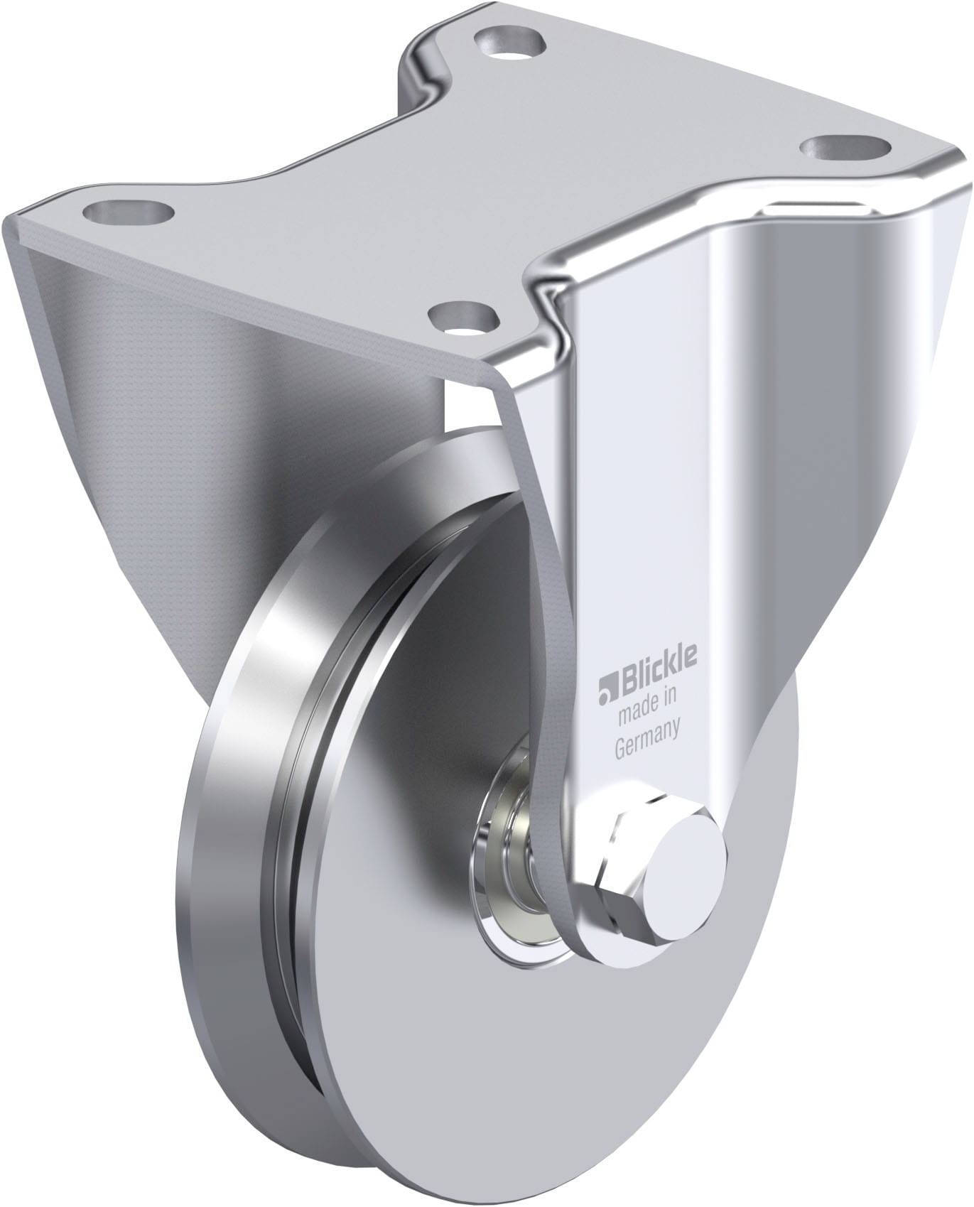 Blickle 364083 BH-DSPK 100K-1 Acéllemez rögzített görgő KerékØ: 100 mm Teherbírás (max.): 300 kg 1 db