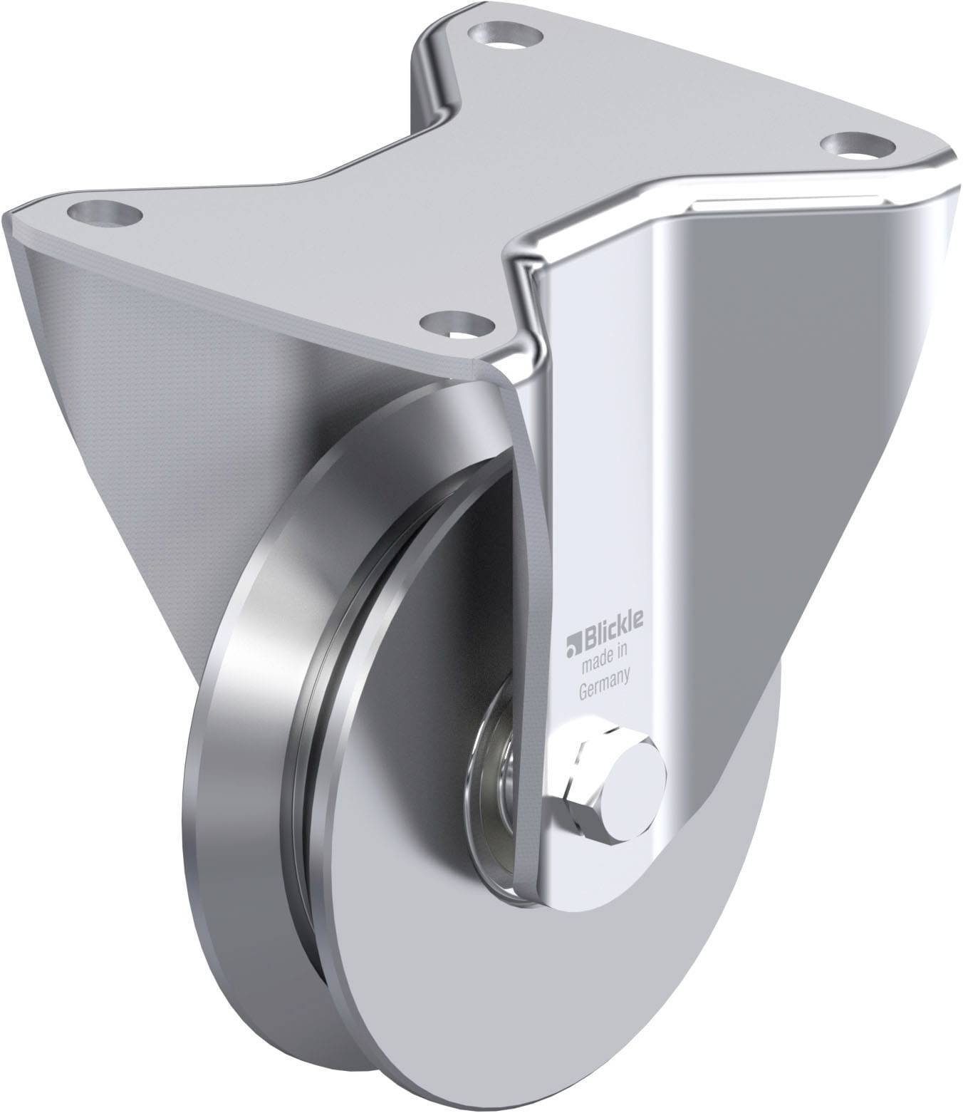 Blickle 937237 BH-DSPK 120K-3 Acéllemez rögzített görgő KerékØ: 120 mm Teherbírás (max.): 600 kg 1 db