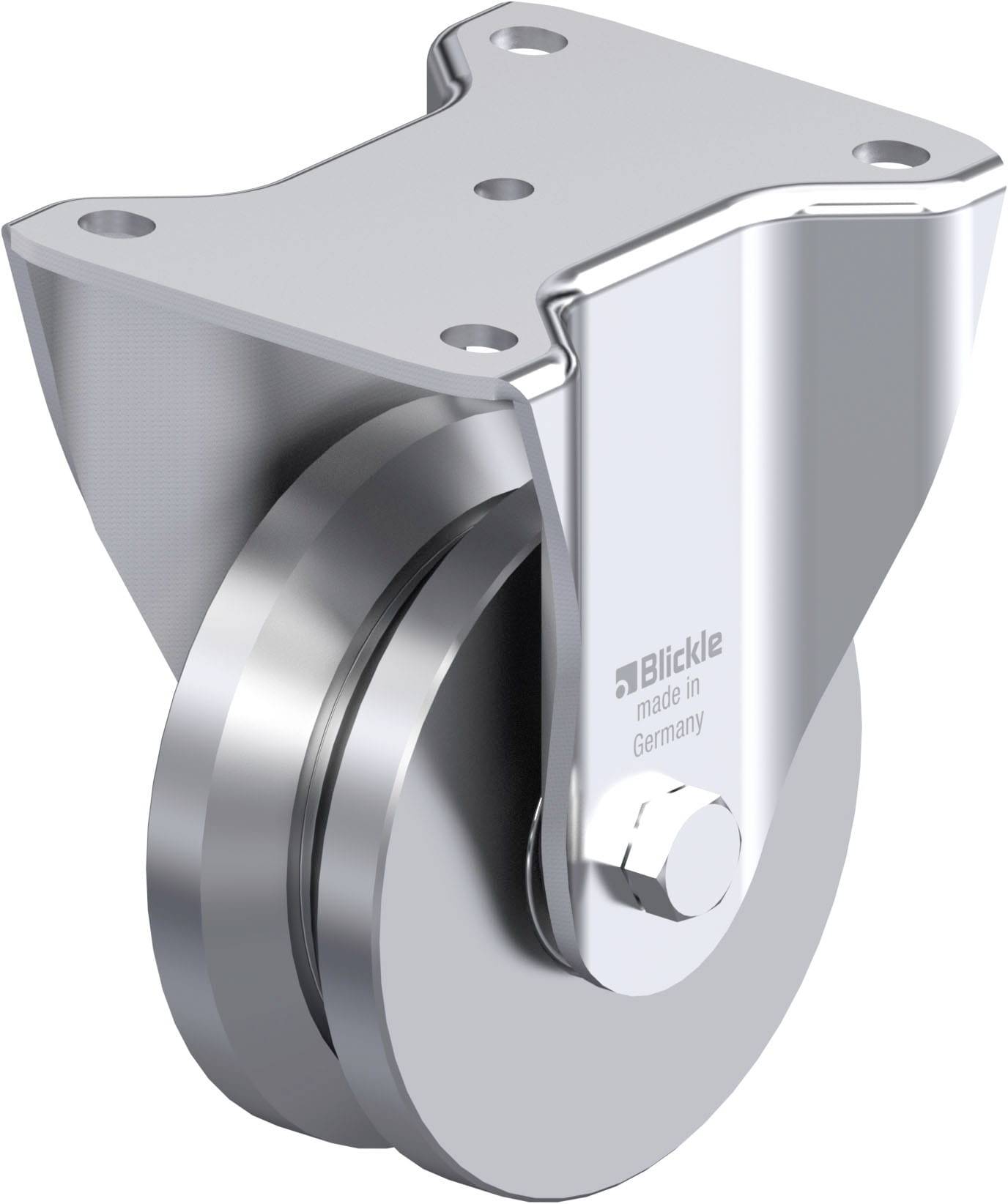 Blickle 301150 BH-DSPK 125K Acéllemez rögzített görgő KerékØ: 125 mm Teherbírás (max.): 900 kg 1 db