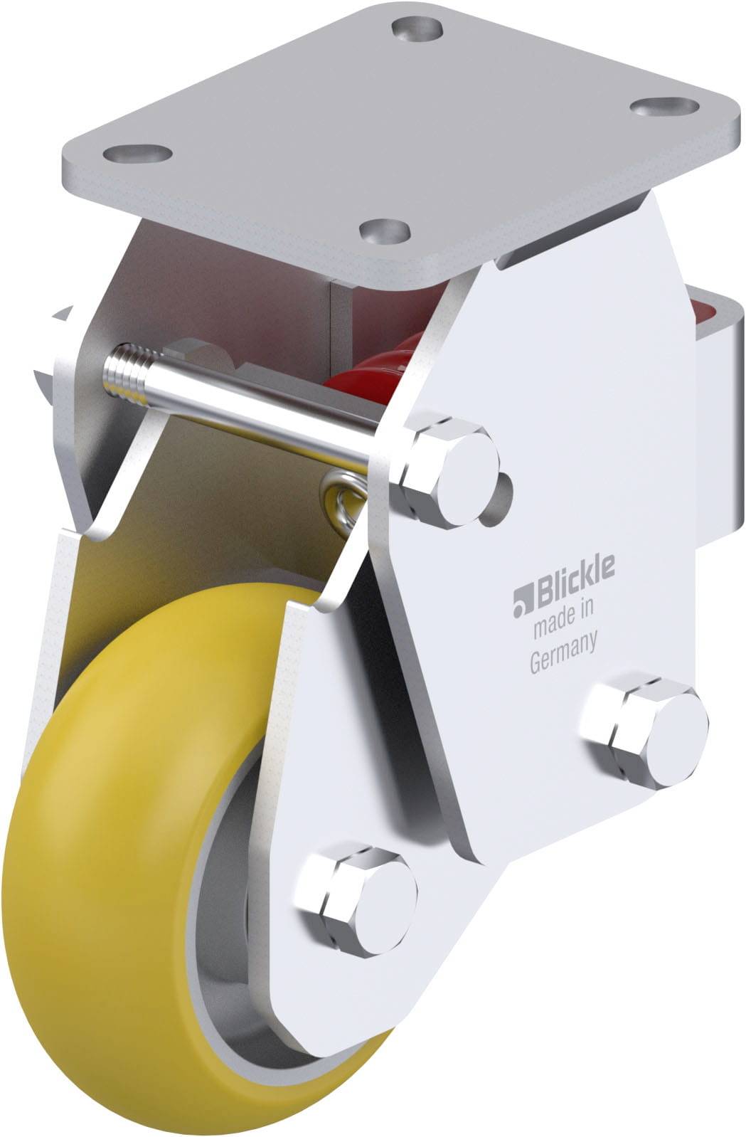 Blickle 937346 BHF-ALTH 101K-1-FA-CO Acéllemez rögzített görgő KerékØ: 100 mm Teherbírás (max.): 350 kg 1 db