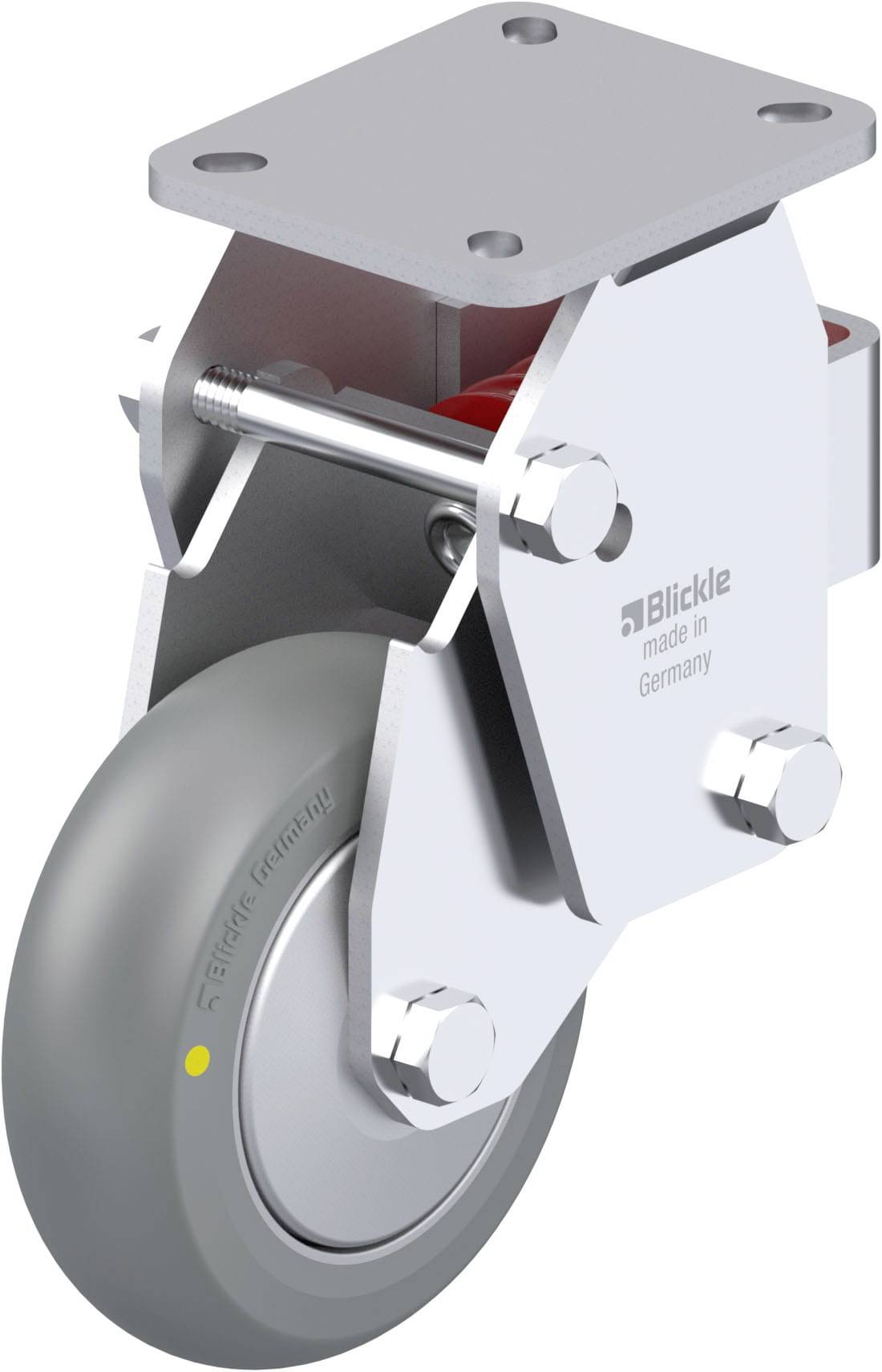Blickle 937349 BHF-ALTH 125K-1-AS-FA-CO Acéllemez rögzített görgő KerékØ: 125 mm Teherbírás (max.): 350 kg 1 db