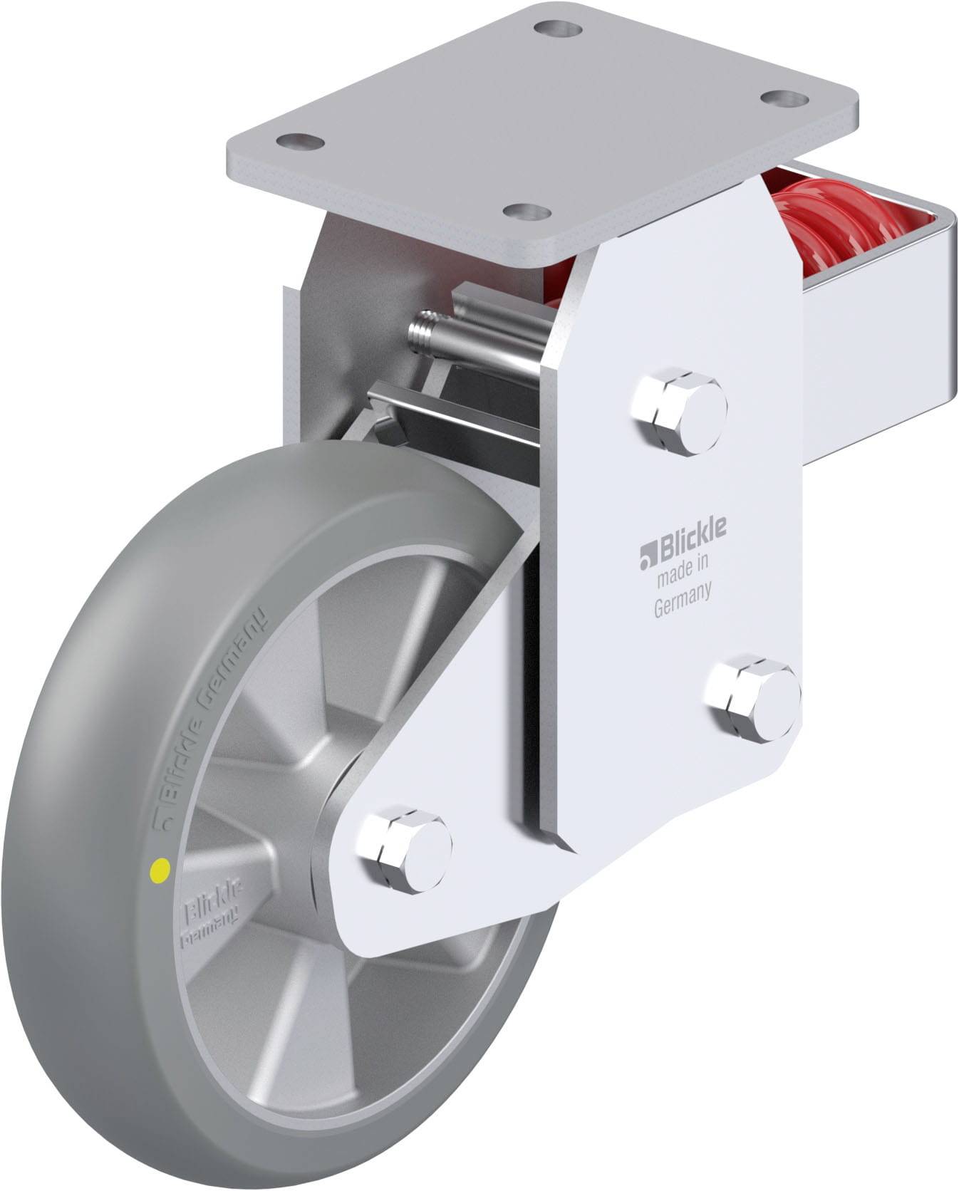 Blickle 937356 BHF-ALTH 200K-AS-CO Acéllemez rögzített görgő KerékØ: 200 mm Teherbírás (max.): 800 kg 1 db