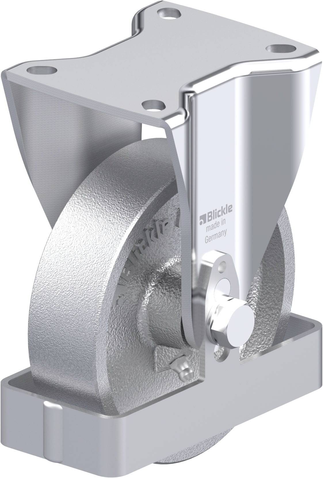 Blickle 940262 BH-G 125G-1-FS Acéllemez rögzített görgő KerékØ: 125 mm Teherbírás (max.): 450 kg 1 db
