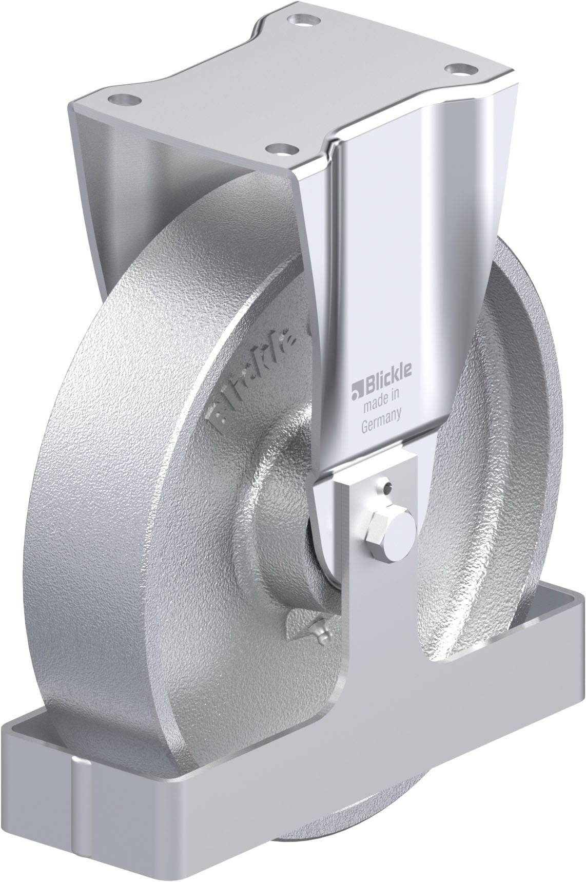 Blickle 940270 BH-G 250K-FS Acéllemez rögzített görgő KerékØ: 250 mm Teherbírás (max.): 900 kg 1 db