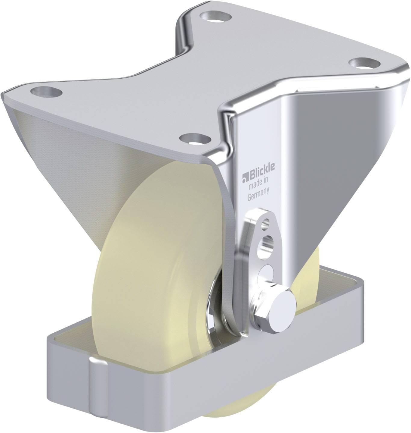 Blickle 940247 BH-GSPO 100K-3-FS Acéllemez rögzített görgő KerékØ: 100 mm Teherbírás (max.): 700 kg 1 db