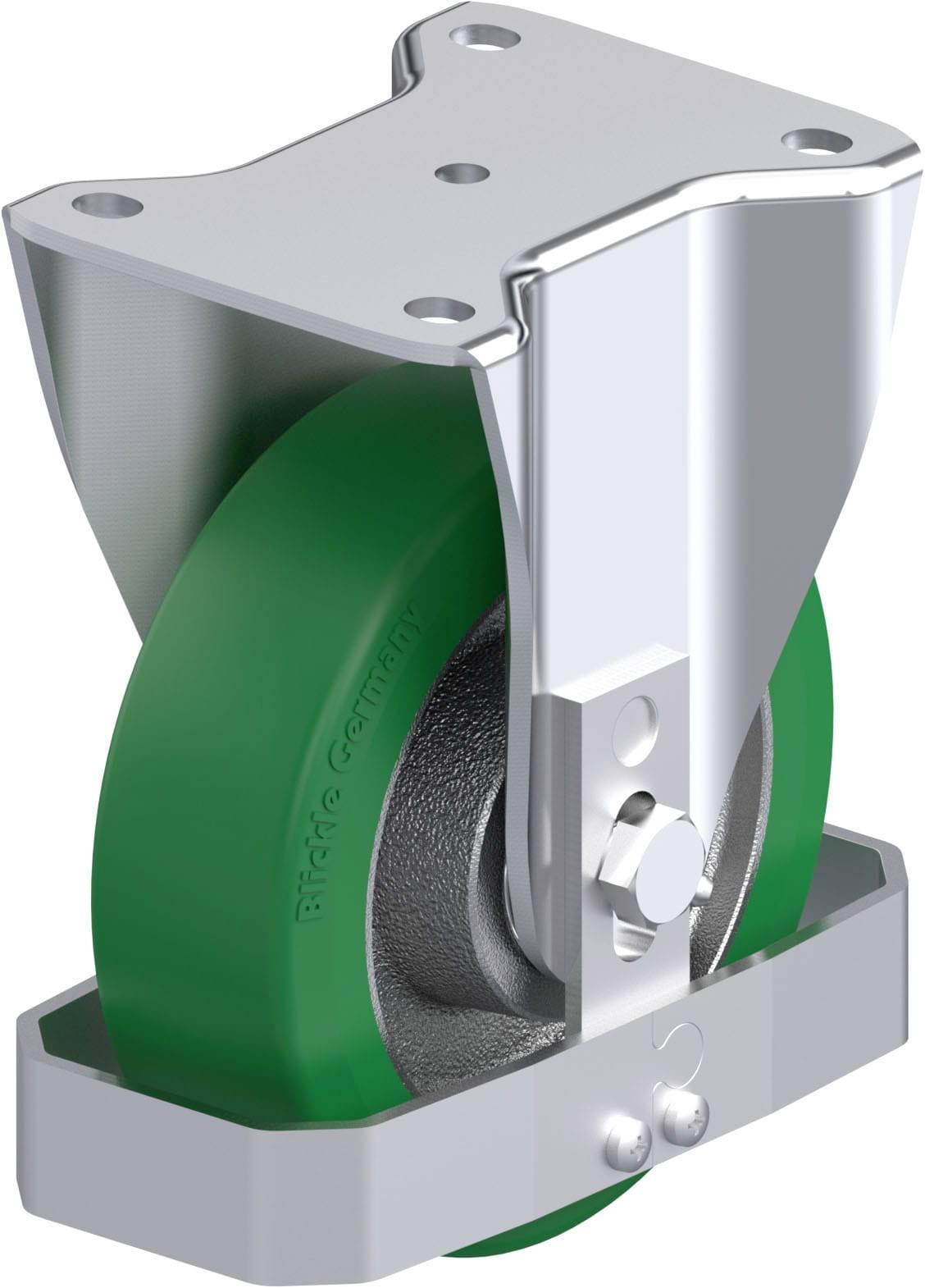 Blickle 939238 BH-GST 160K-FS Acéllemez rögzített görgő KerékØ: 160 mm Teherbírás (max.): 600 kg 1 db