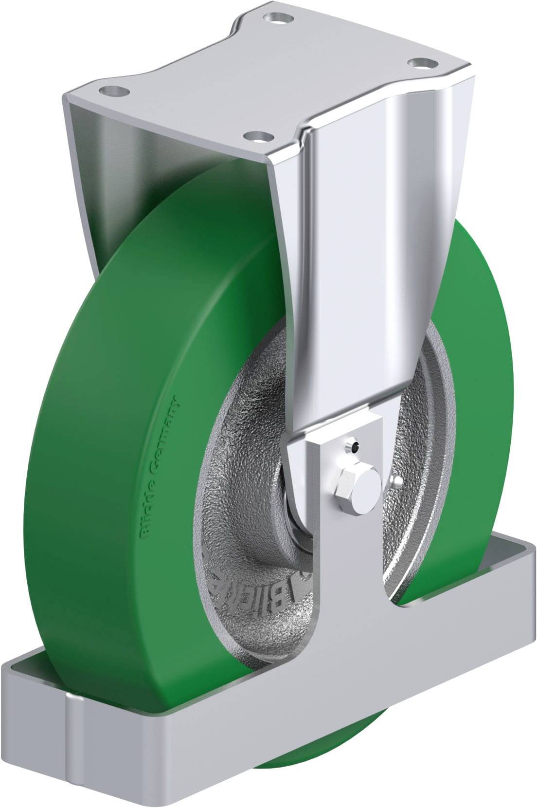 Blickle 939239 BH-GST 250K-FS Acéllemez rögzített görgő KerékØ: 250 mm Teherbírás (max.): 900 kg 1 db