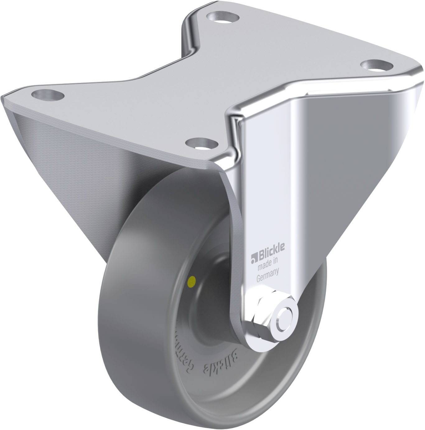 Blickle 936971 BH-PO 100G-3-ELS Acéllemez rögzített görgő KerékØ: 100 mm Teherbírás (max.): 280 kg 1 db