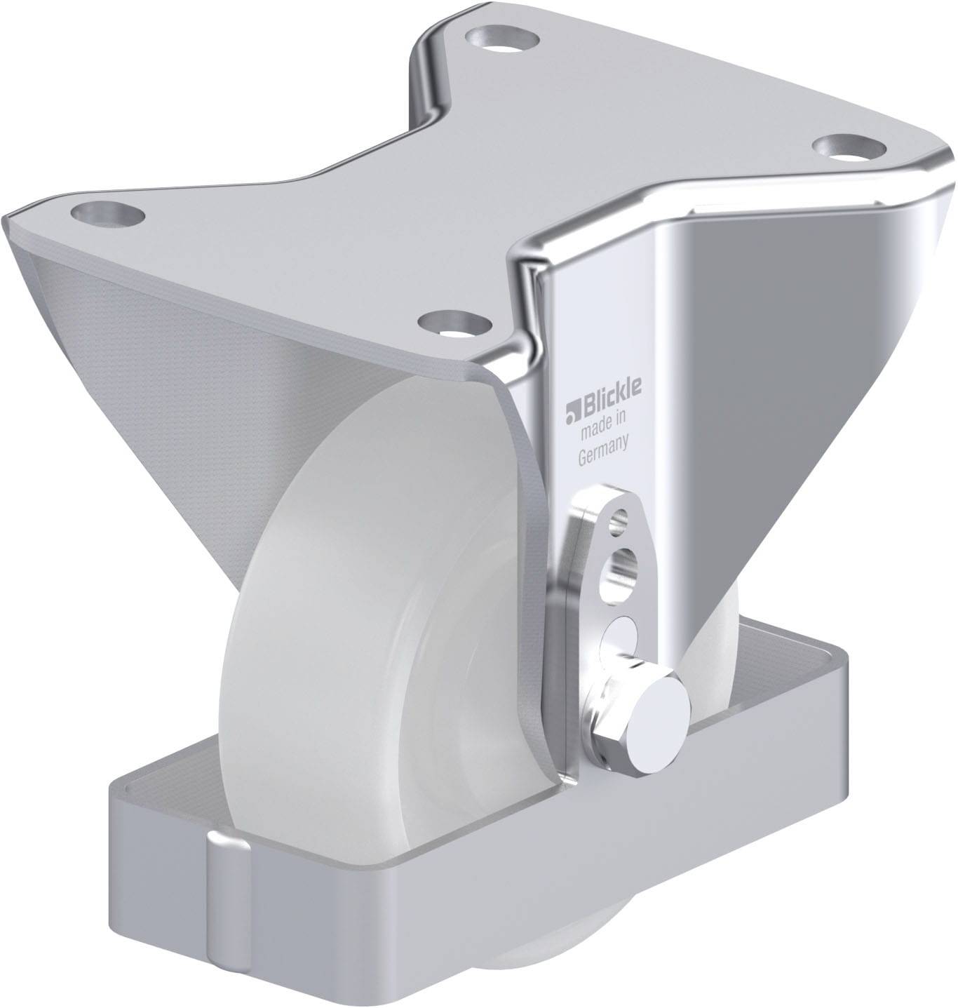 Blickle 939853 BH-PO 100KA-3-FS Acéllemez rögzített görgő KerékØ: 100 mm Teherbírás (max.): 280 kg 1 db