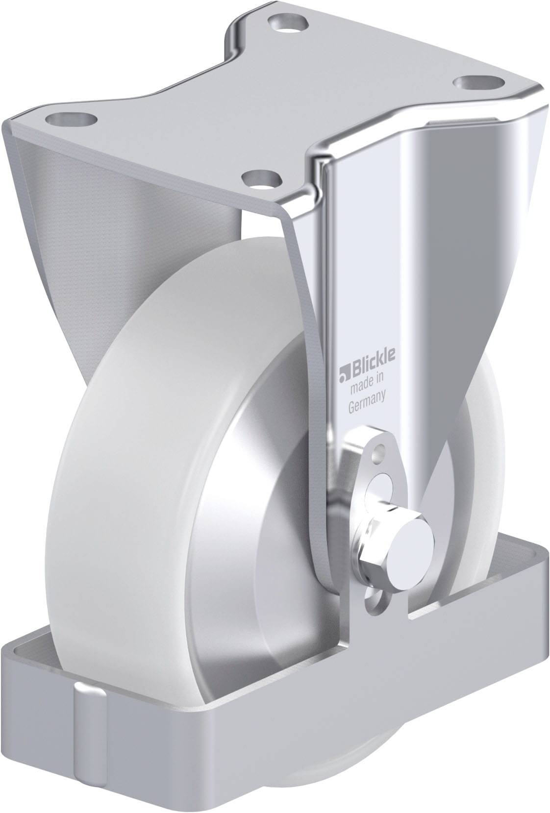 Blickle 939857 BH-PO 125G-1-FA-FS Acéllemez rögzített görgő KerékØ: 125 mm Teherbírás (max.): 300 kg 1 db