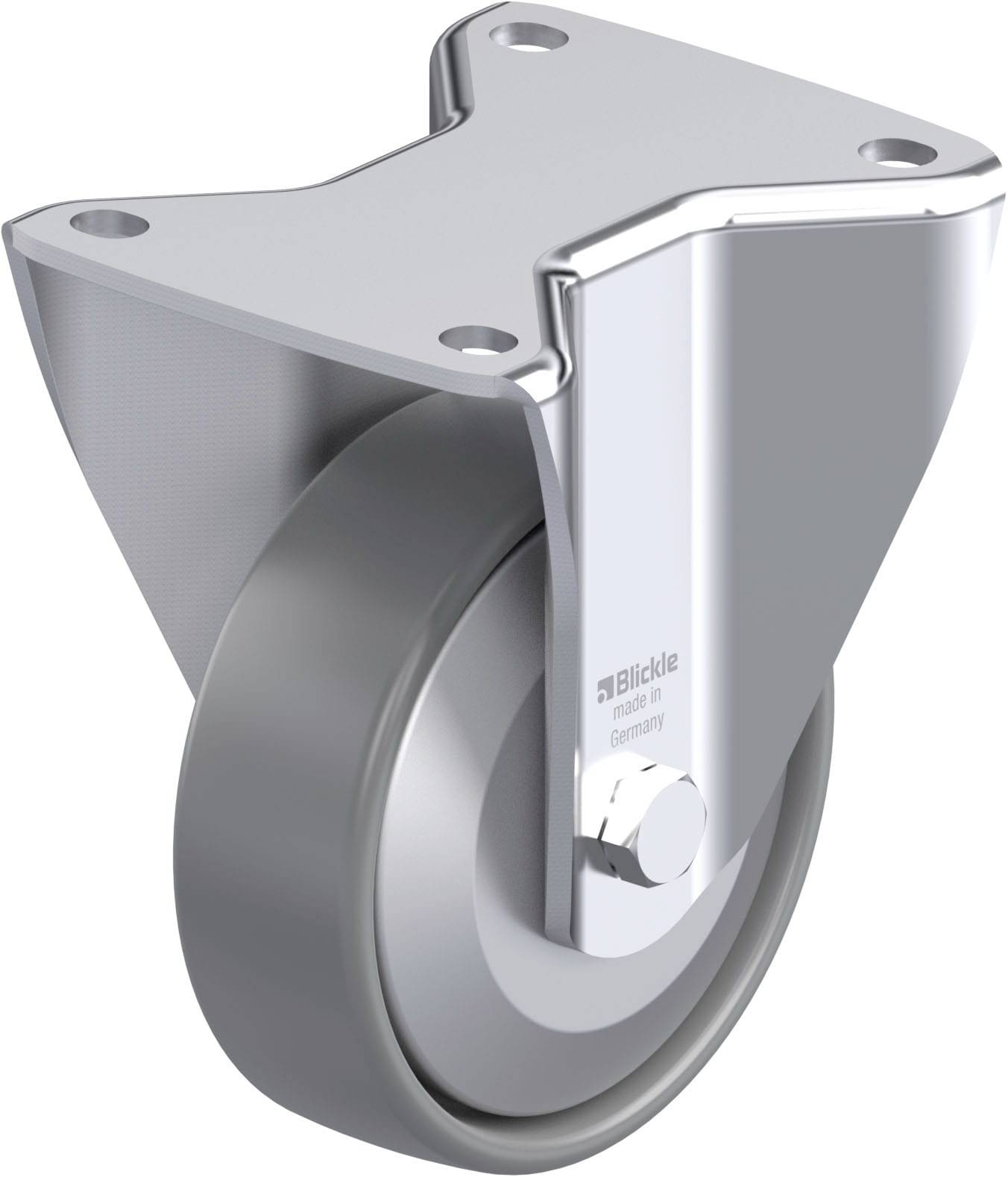 Blickle 946577 BH-PO 125G-3-ELS-FA Acéllemez rögzített görgő KerékØ: 125 mm Teherbírás (max.): 300 kg 1 db