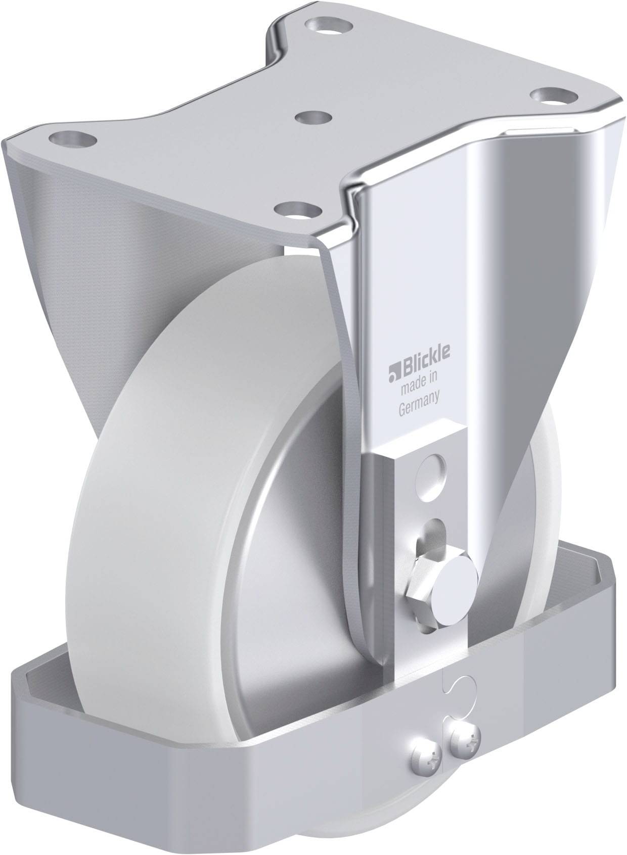 Blickle 939867 BH-PO 150G-FA-FS Acéllemez rögzített görgő KerékØ: 150 mm Teherbírás (max.): 400 kg 1 db