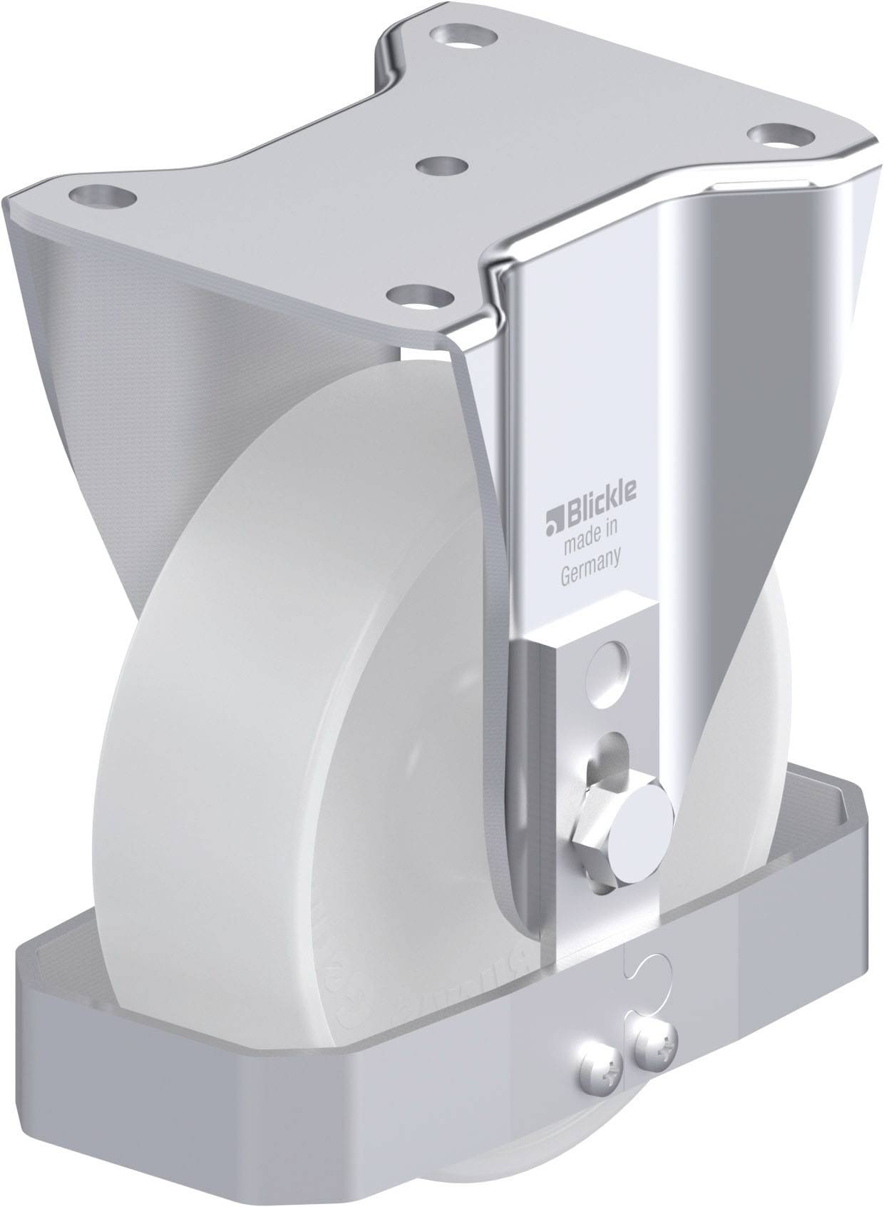 Blickle 939866 BH-PO 150G-FS Acéllemez rögzített görgő KerékØ: 150 mm Teherbírás (max.): 400 kg 1 db