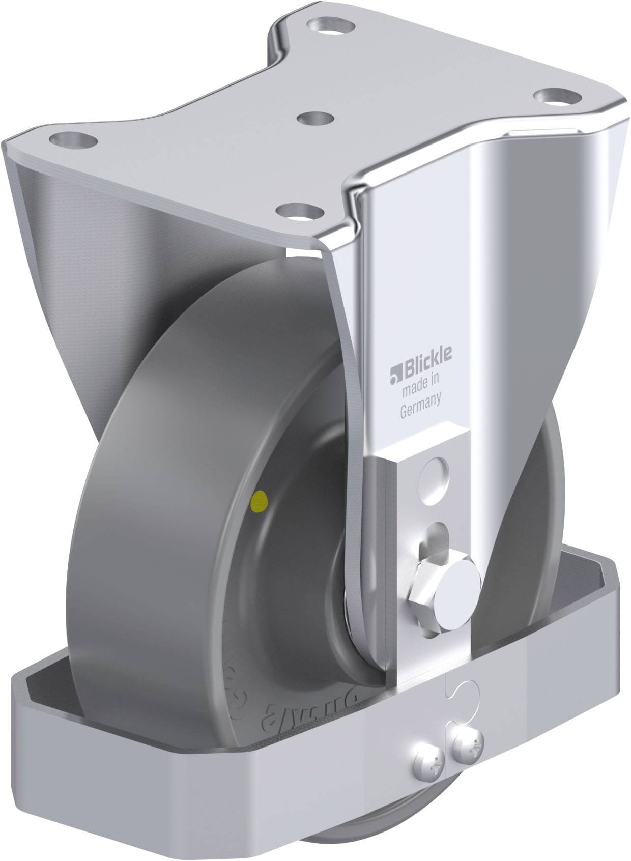 Blickle 939868 BH-PO 150K-ELS-FS Acéllemez rögzített görgő KerékØ: 150 mm Teherbírás (max.): 400 kg 1 db