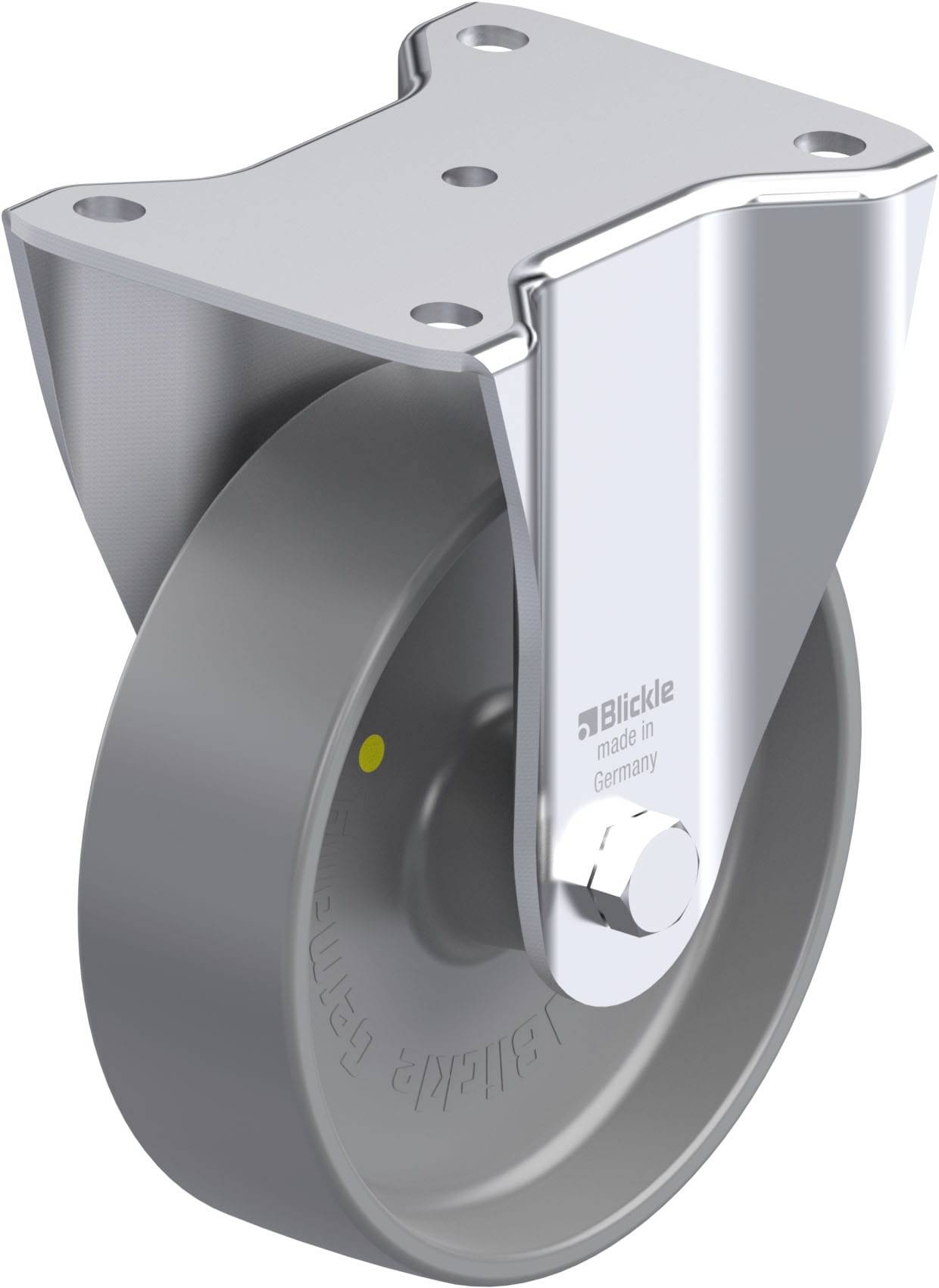 Blickle 936978 BH-PO 160G-ELS Acéllemez rögzített görgő KerékØ: 160 mm Teherbírás (max.): 450 kg 1 db