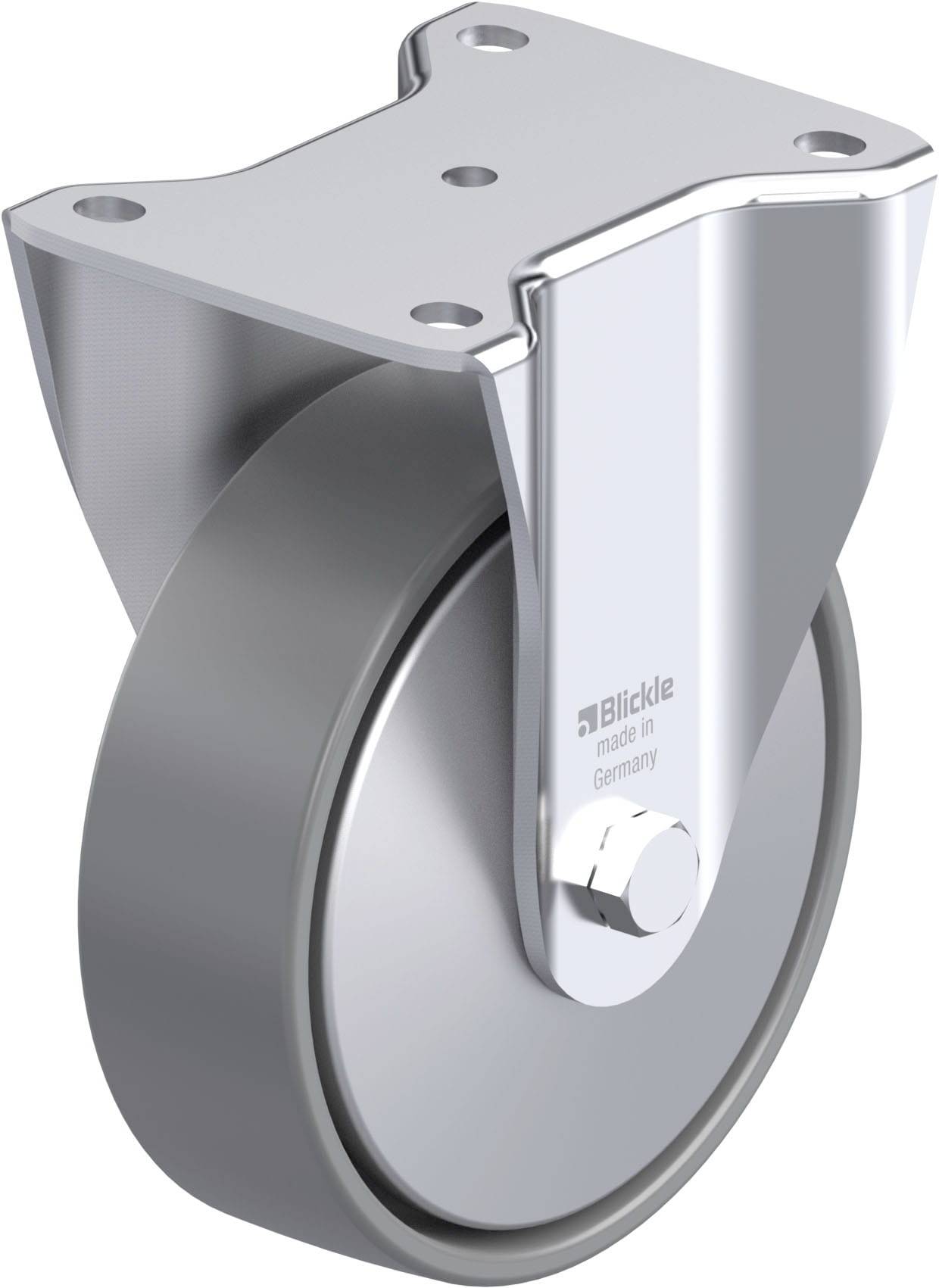 Blickle 946587 BH-PO 160G-ELS-FA Acéllemez rögzített görgő KerékØ: 160 mm Teherbírás (max.): 450 kg 1 db