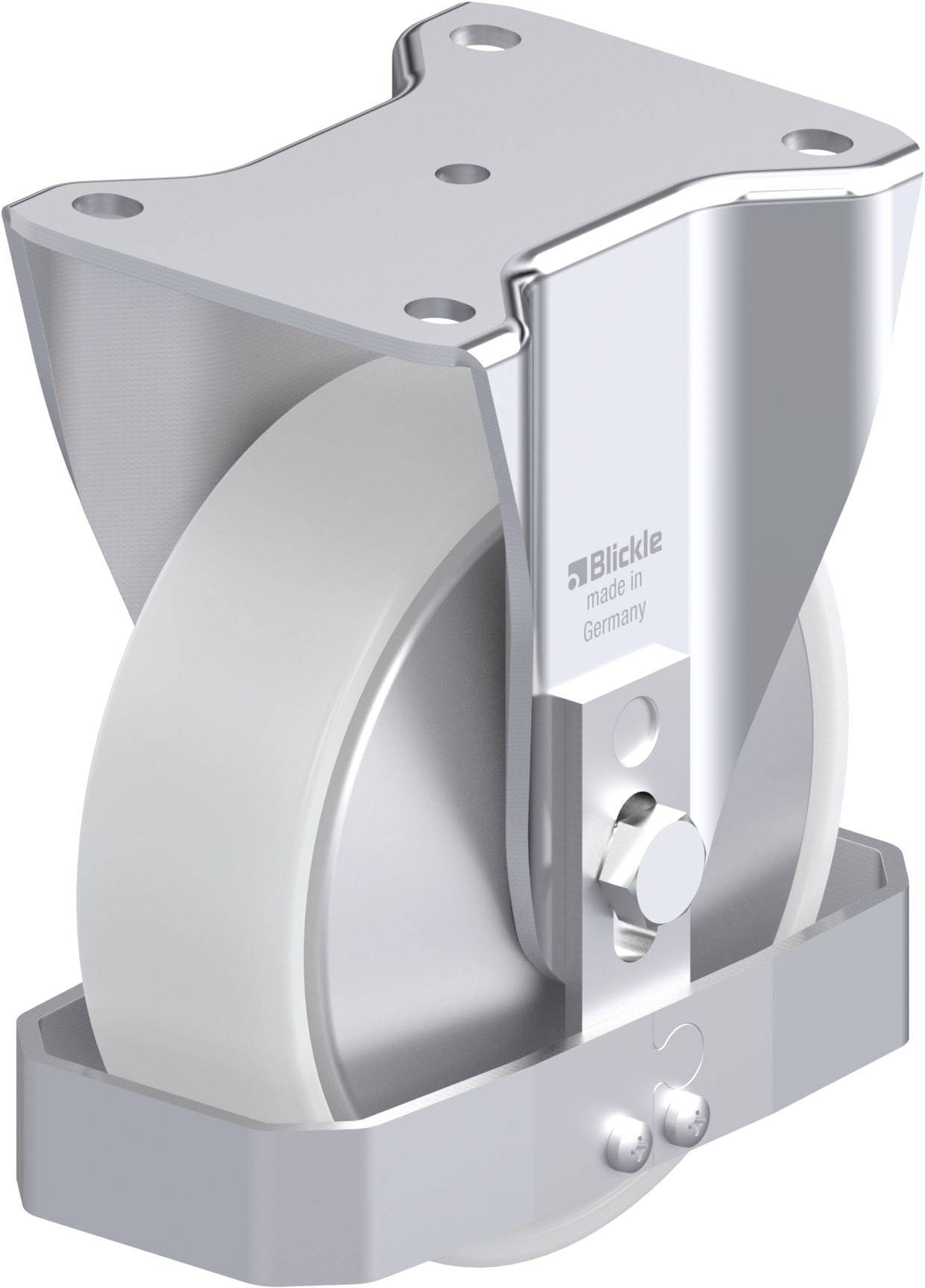 Blickle 939871 BH-PO 160G-FA-FS Acéllemez rögzített görgő KerékØ: 160 mm Teherbírás (max.): 450 kg 1 db