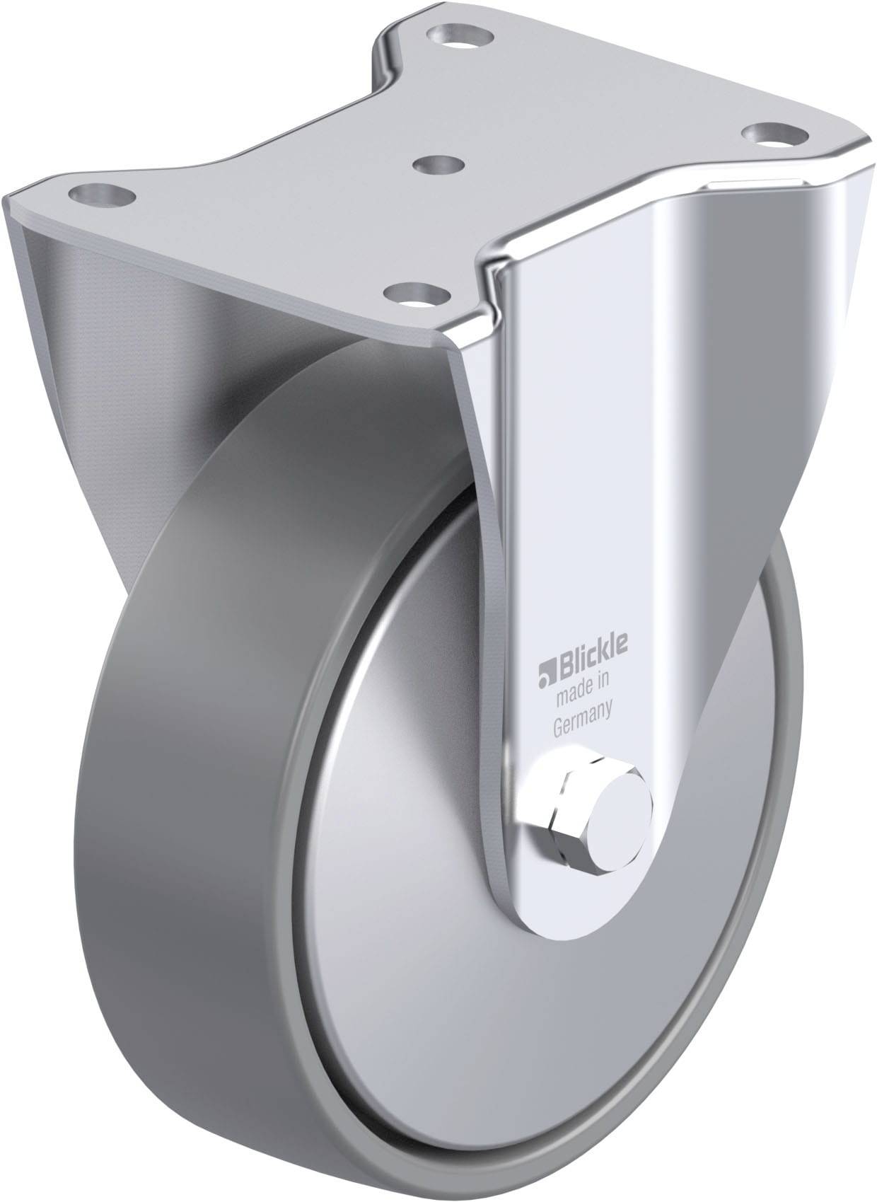 Blickle 946589 BH-PO 160K-ELS-FA Acéllemez rögzített görgő KerékØ: 160 mm Teherbírás (max.): 450 kg 1 db