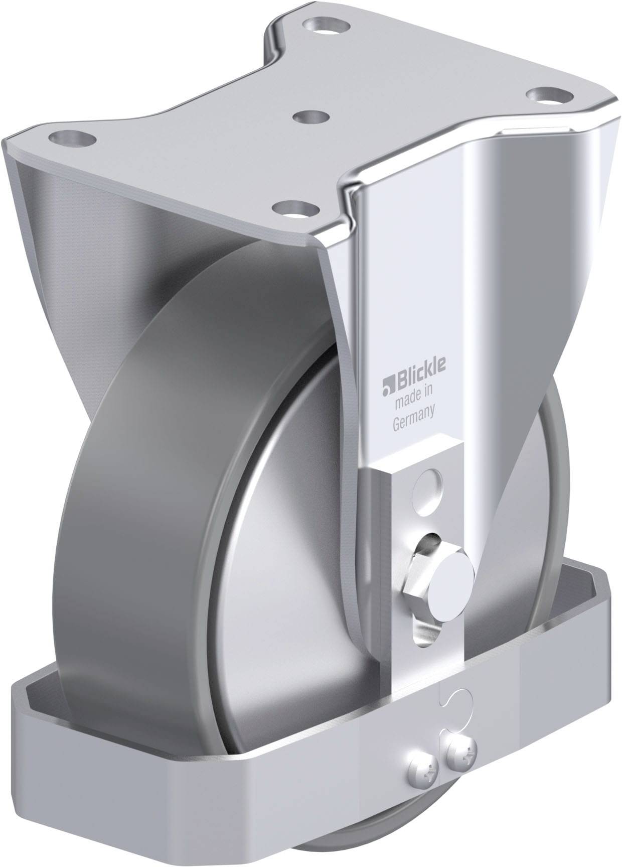 Blickle 946590 BH-PO 160K-ELS-FA-FS Acéllemez rögzített görgő KerékØ: 160 mm Teherbírás (max.): 450 kg 1 db
