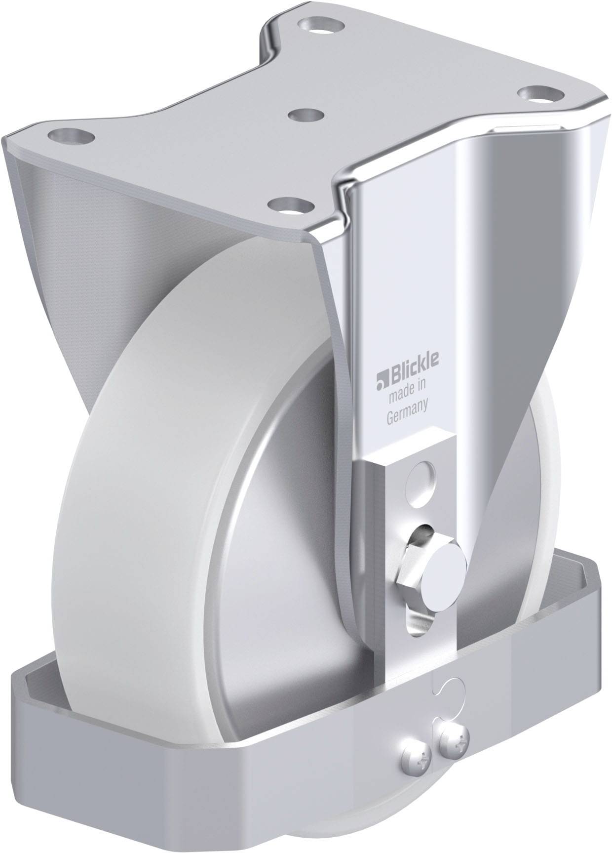Blickle 939873 BH-PO 160K-FA-FS Acéllemez rögzített görgő KerékØ: 160 mm Teherbírás (max.): 450 kg 1 db