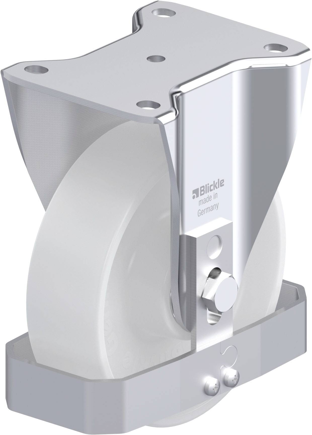 Blickle 742379 BH-PO 160K-FS Acéllemez rögzített görgő KerékØ: 160 mm Teherbírás (max.): 450 kg 1 db