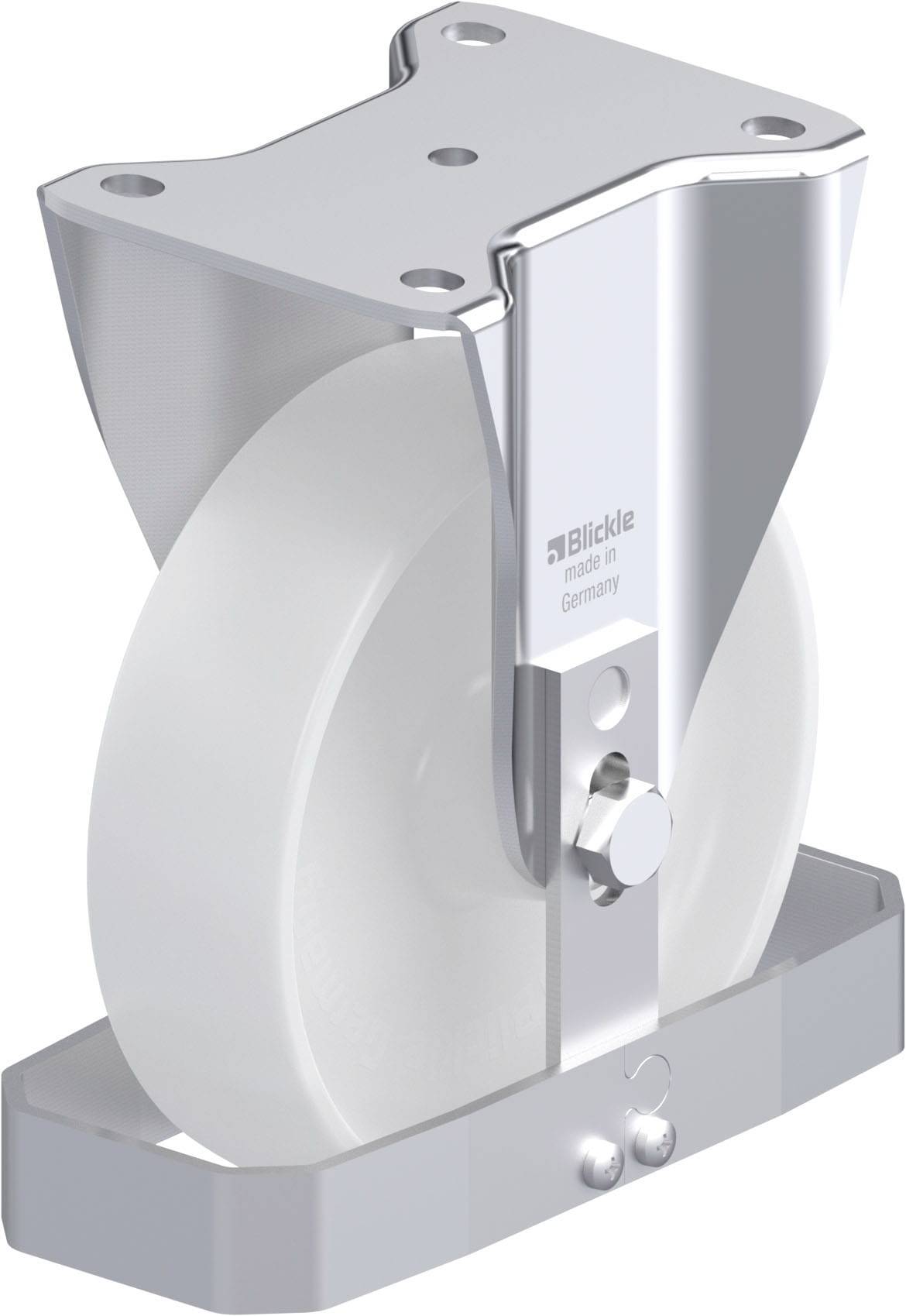 Blickle 939874 BH-PO 175G-FS Acéllemez rögzített görgő KerékØ: 175 mm Teherbírás (max.): 500 kg 1 db